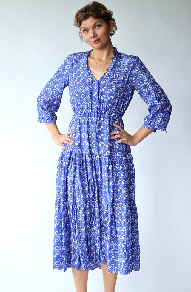 Vintage Purple Silk Dress//Danish Design//Size M/L