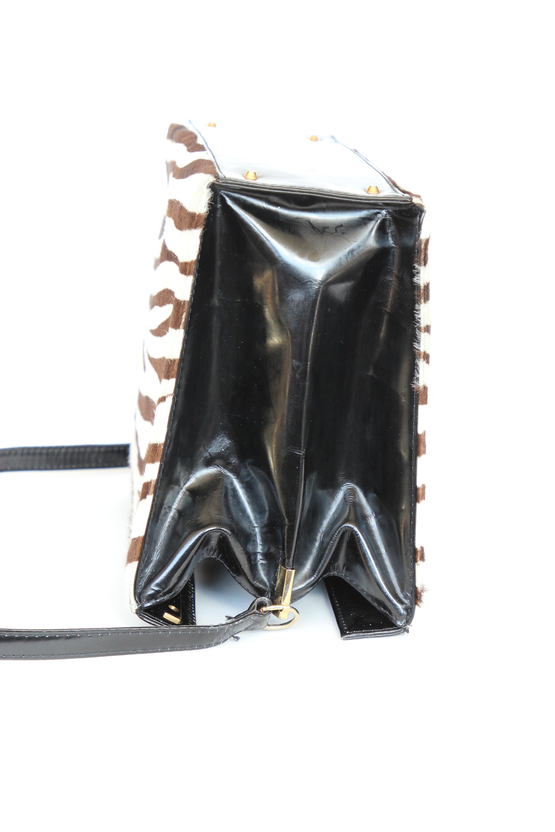1960s 1970s Vintage Leather Shoulder Bag//Danish Design