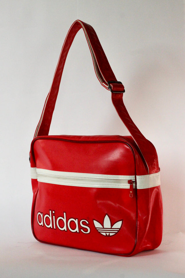 1980s Vintage Adidas Red Sports Bag