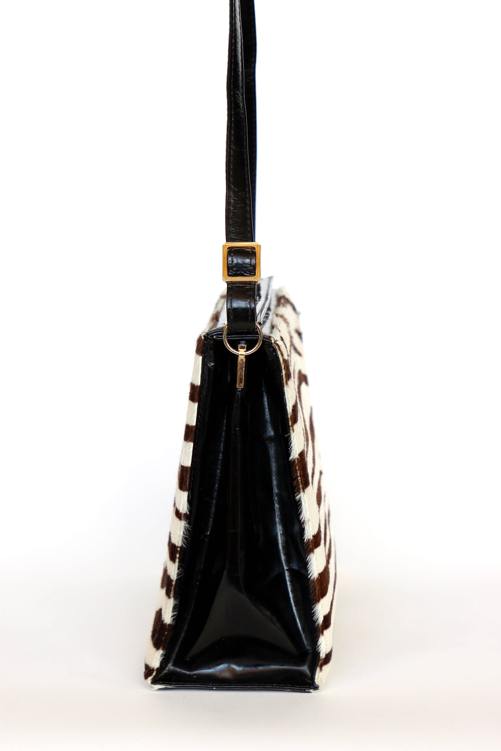 1960s 1970s Vintage Leather Shoulder Bag//Danish Design