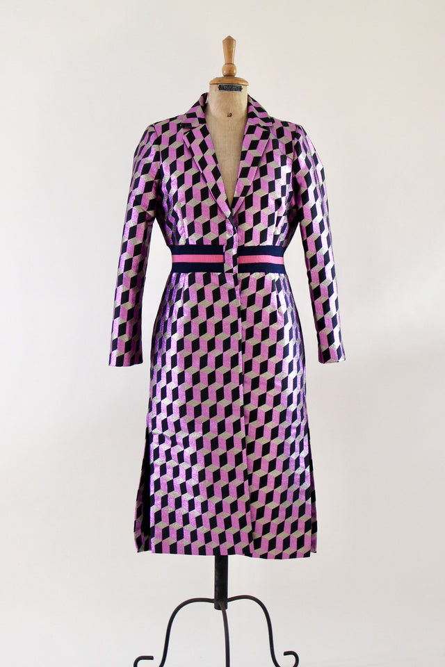 Emily in Paris Metallic Coat // Danish Design // Size S/M