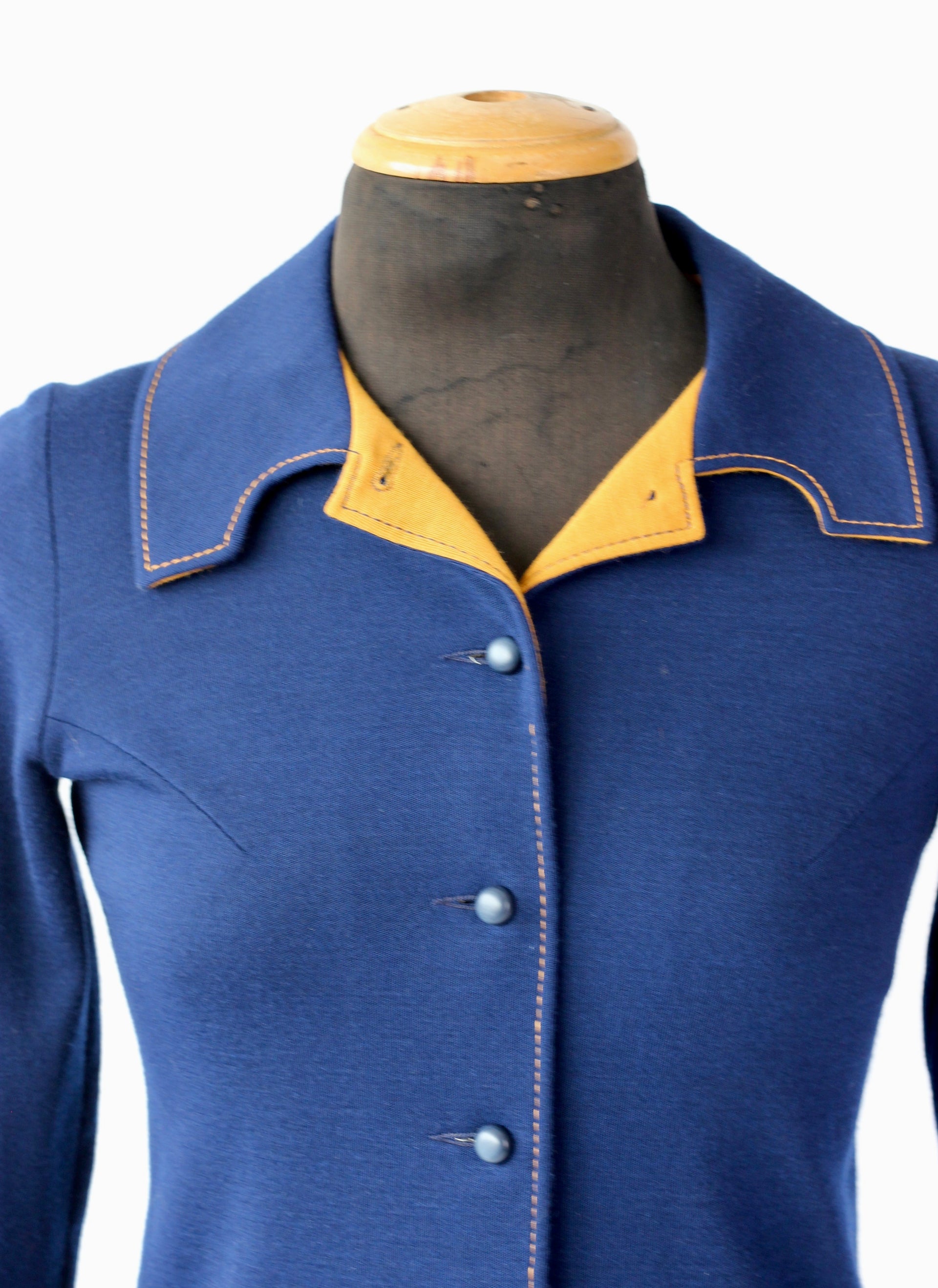 1960s Vintage Wool Mod Dress//Size M
