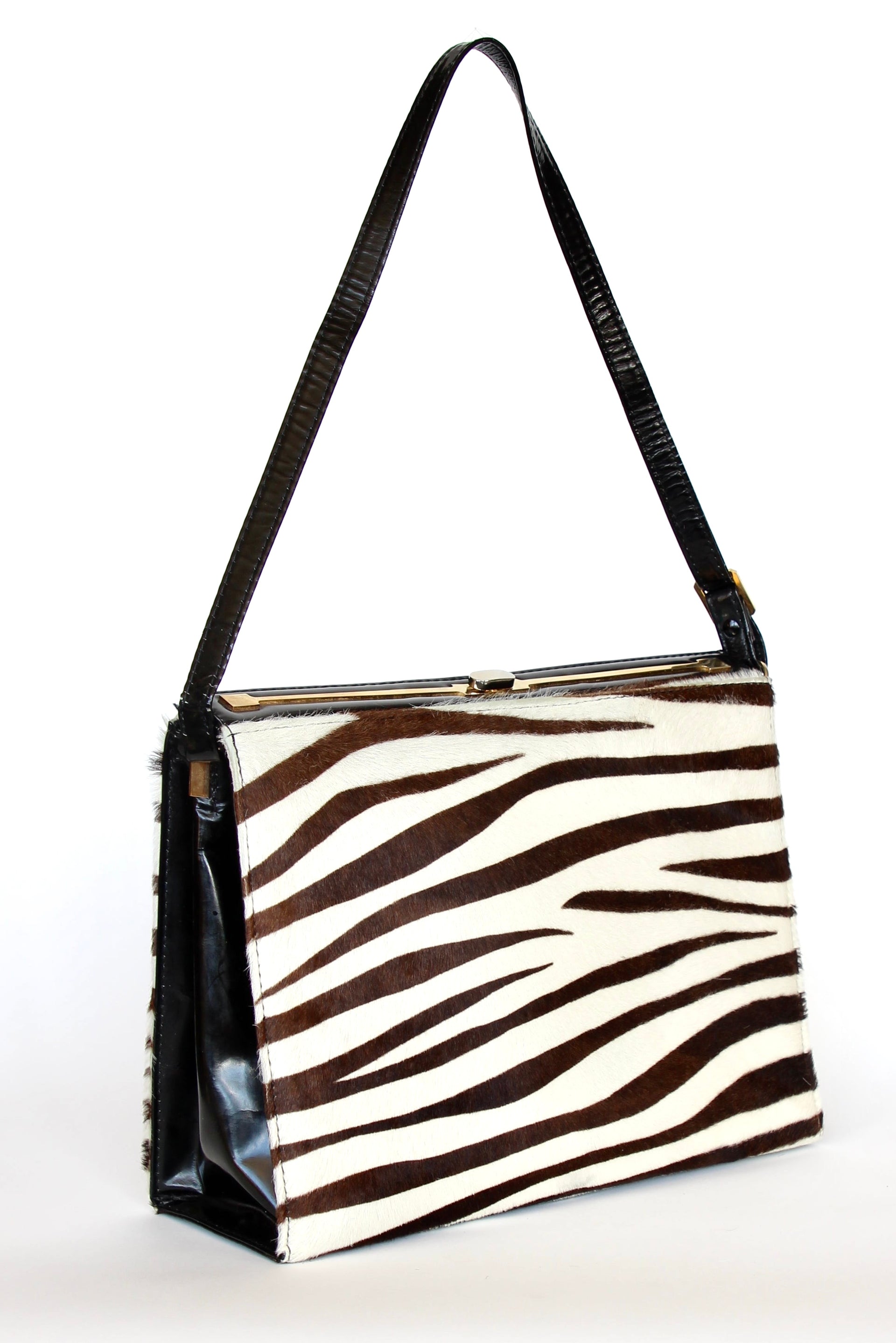 1960s 1970s Vintage Leather Shoulder Bag//Danish Design