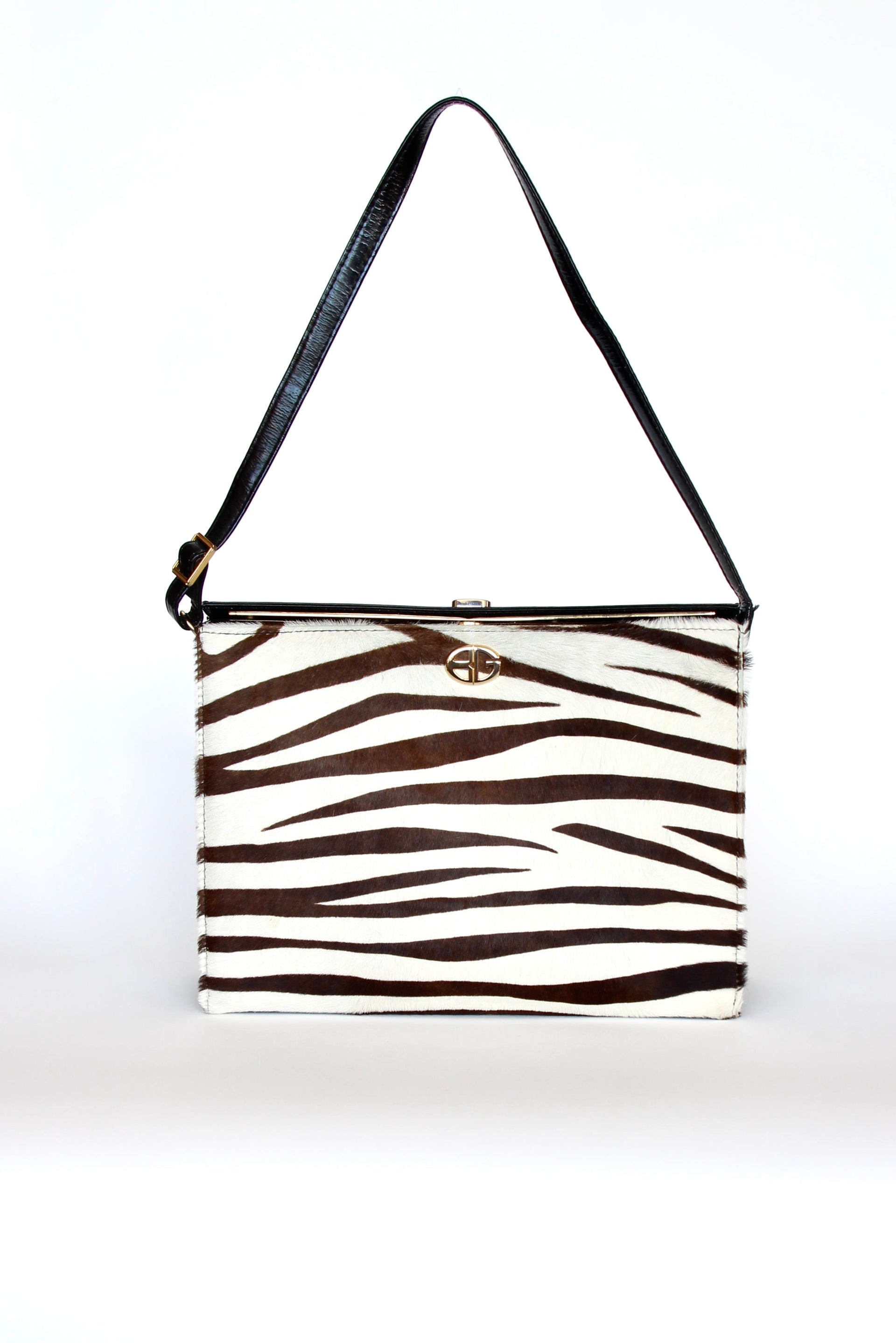 1960s 1970s Vintage Leather Shoulder Bag//Danish Design