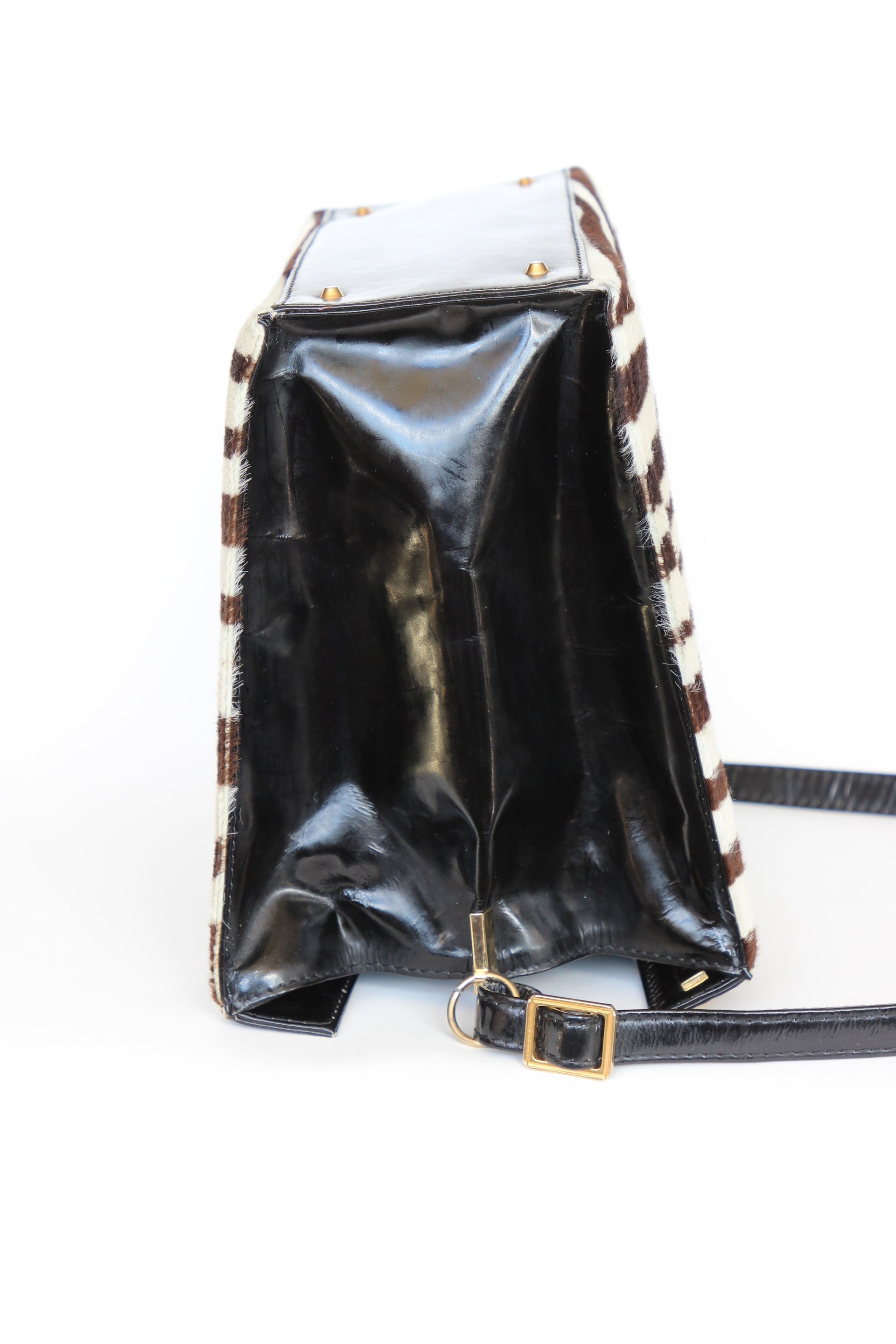 1960s 1970s Vintage Leather Shoulder Bag//Danish Design