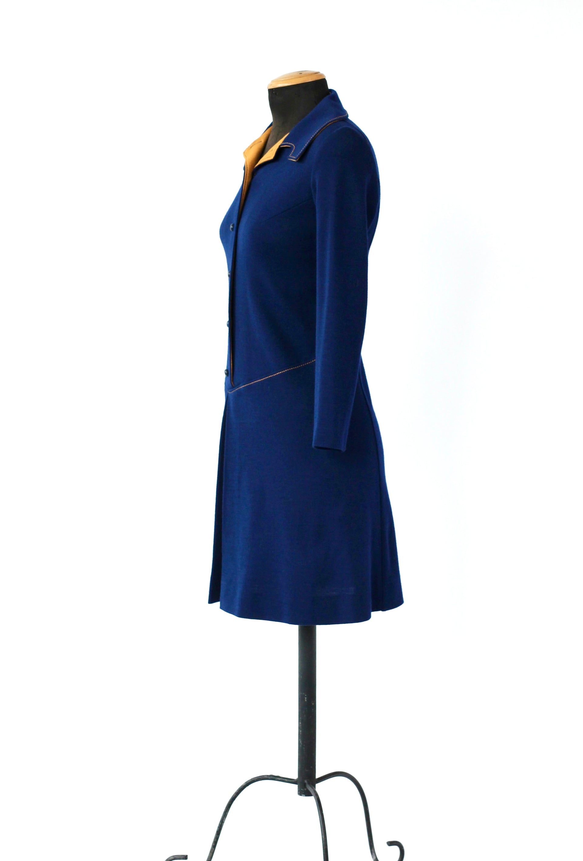 1960s Vintage Wool Mod Dress//Size M
