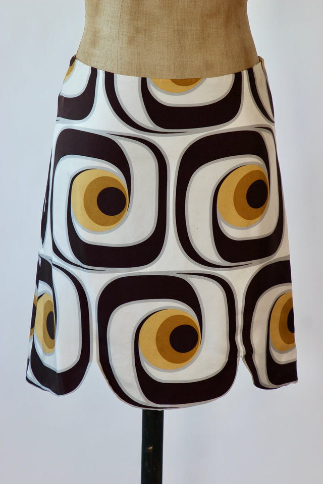 MIU MIU SS 2005 Mini Silk Skirt // Size S