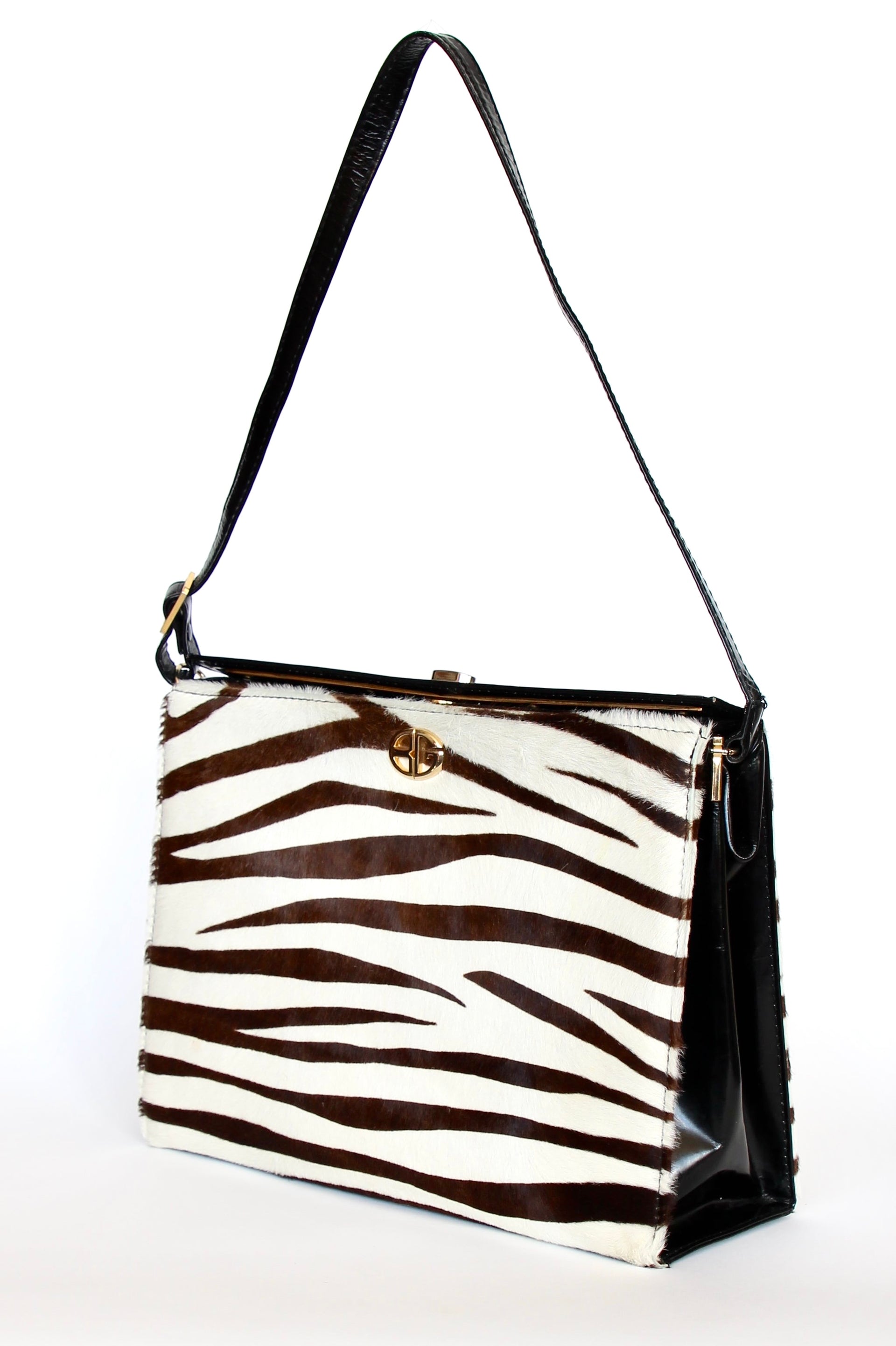 1960s 1970s Vintage Leather Shoulder Bag//Danish Design
