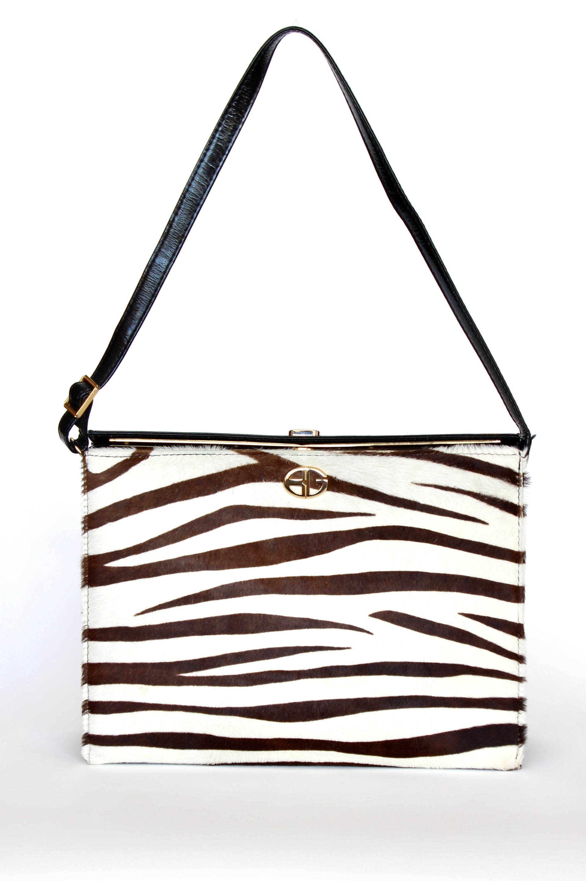 1960s 1970s Vintage Leather Shoulder Bag//Danish Design