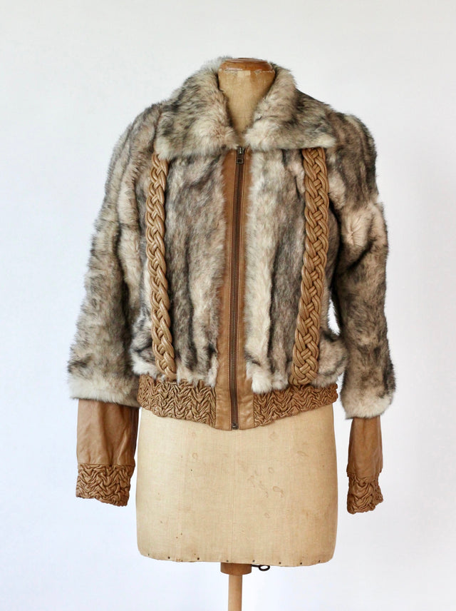 Y2K Vintage Leather Jacket//Danish Design//Size M