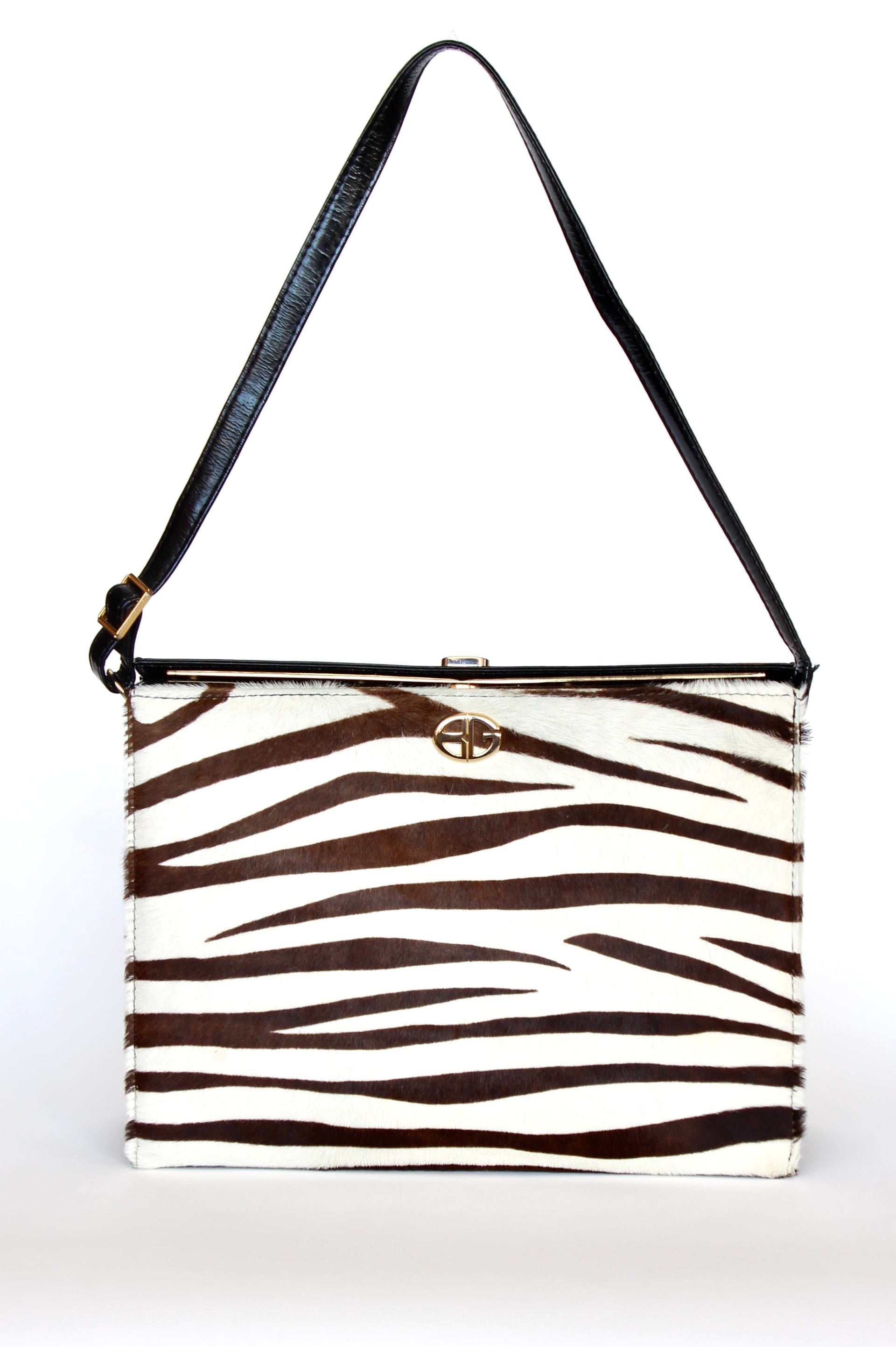 1960s 1970s Vintage Leather Shoulder Bag//Danish Design