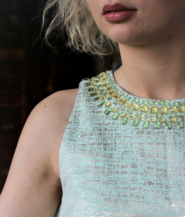 Vintage Mint Green Dress//Size M/L