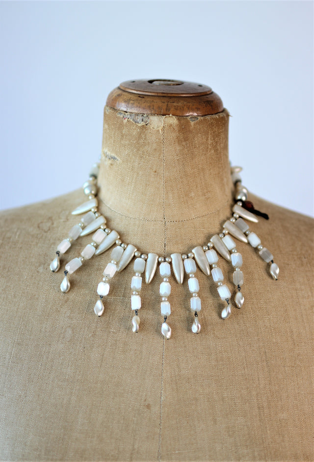 1950s Vintage Necklace with Glass Beads