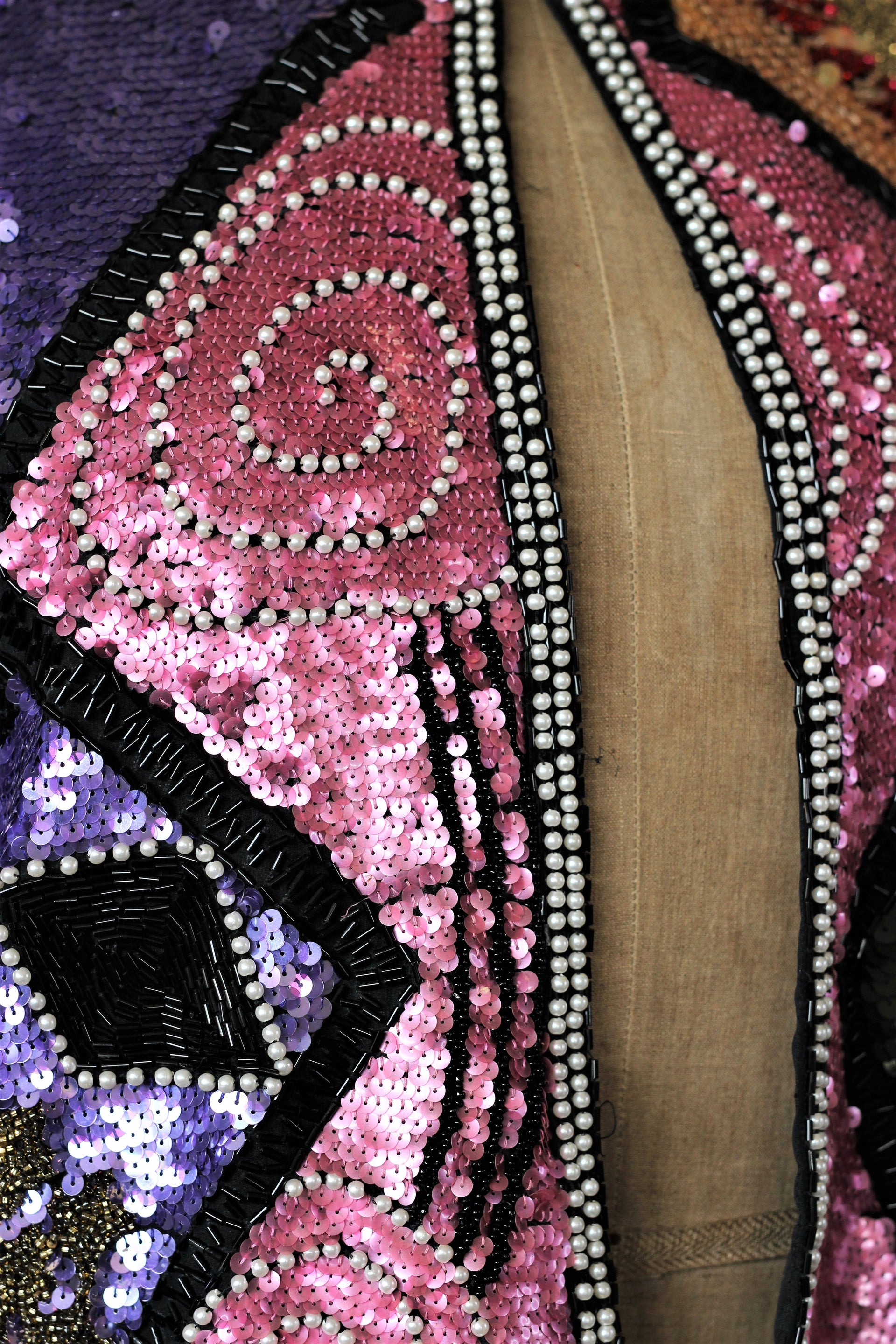 Vintage Beaded Sequin Jacket//Size M/L