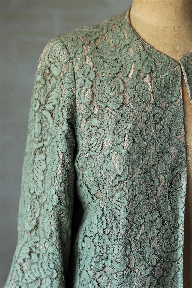 1940s/1950s Green Lace Jacket//Size M/L