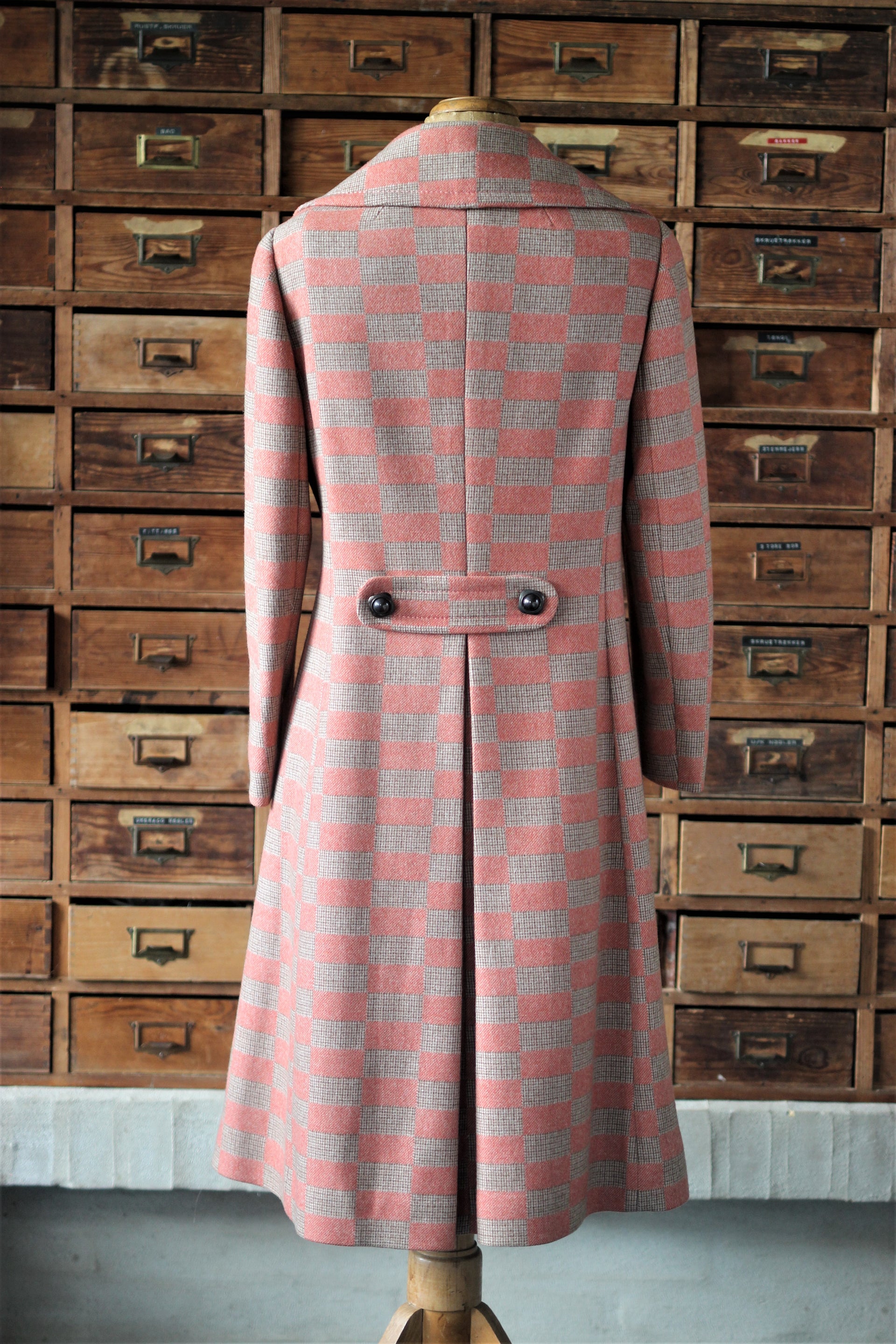1970s Double Breasted Wool Coat, made in Italy//Size M