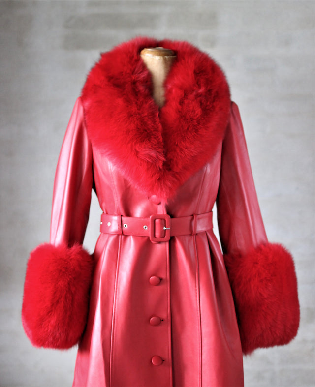 AGNES Red Trench Coat PRE-ORDER