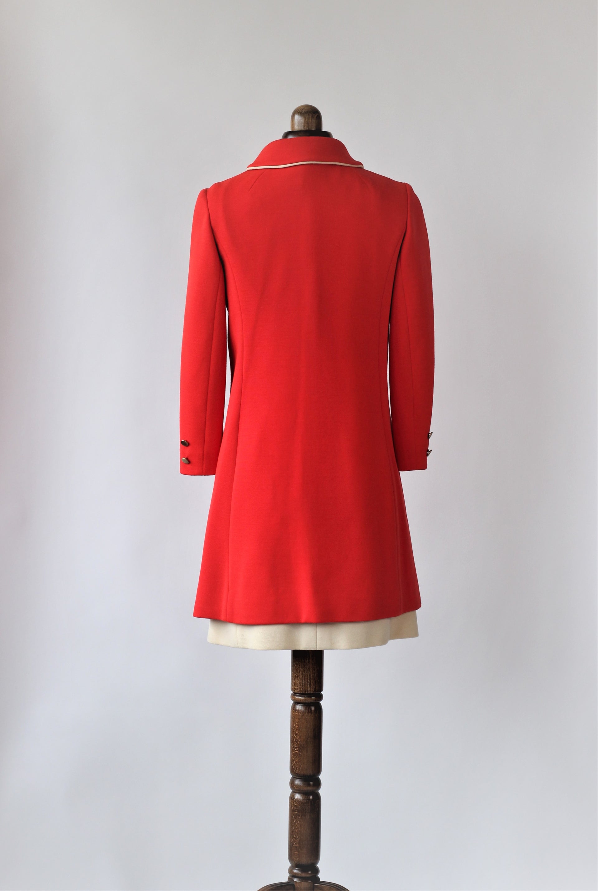 1960s French Design Wool Dress Suit// Size S/M