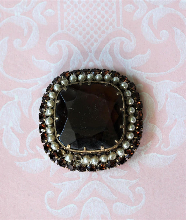 1950s Square Brooch