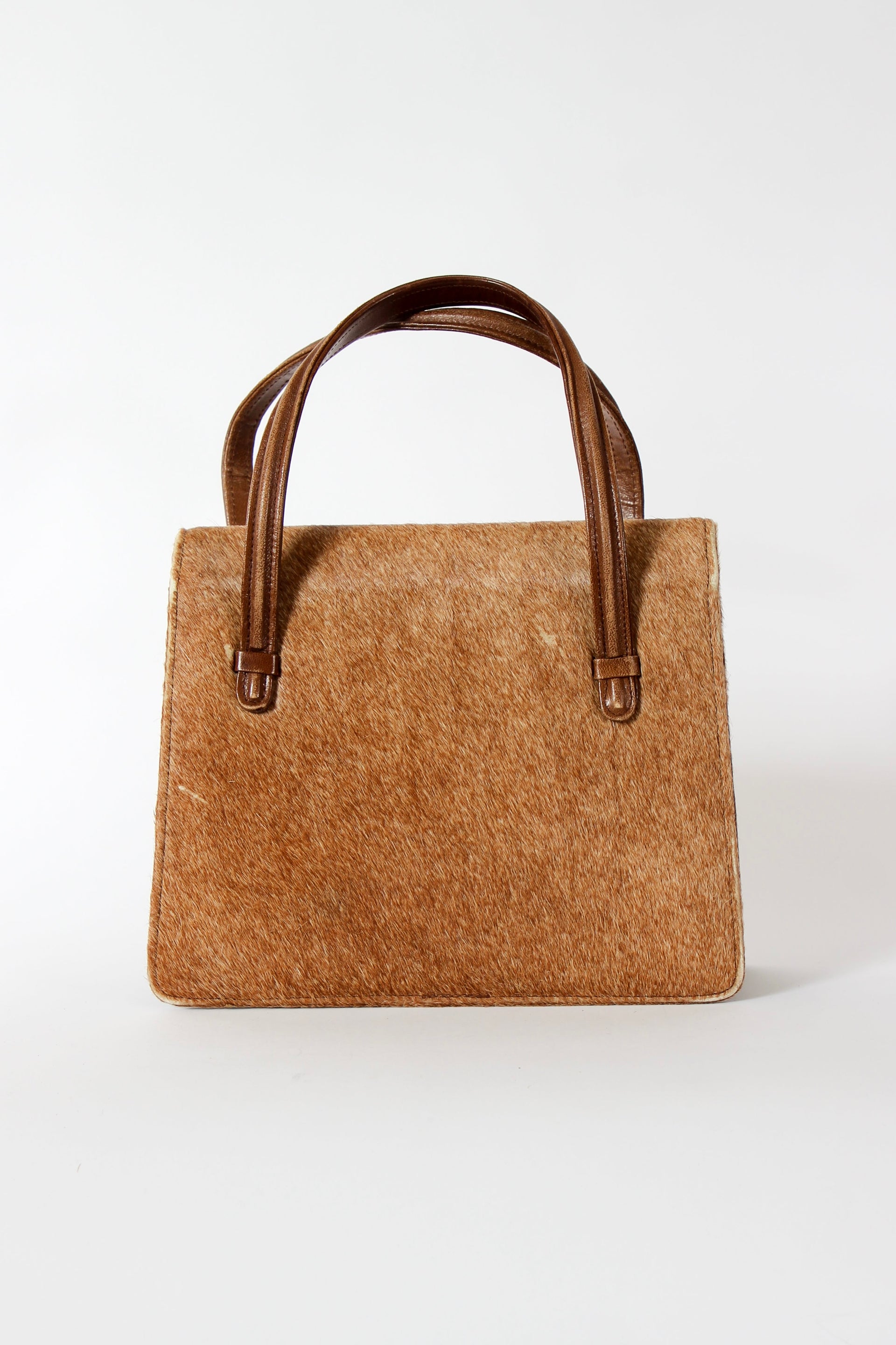 1950s Vintage Fur Top Handle Bag