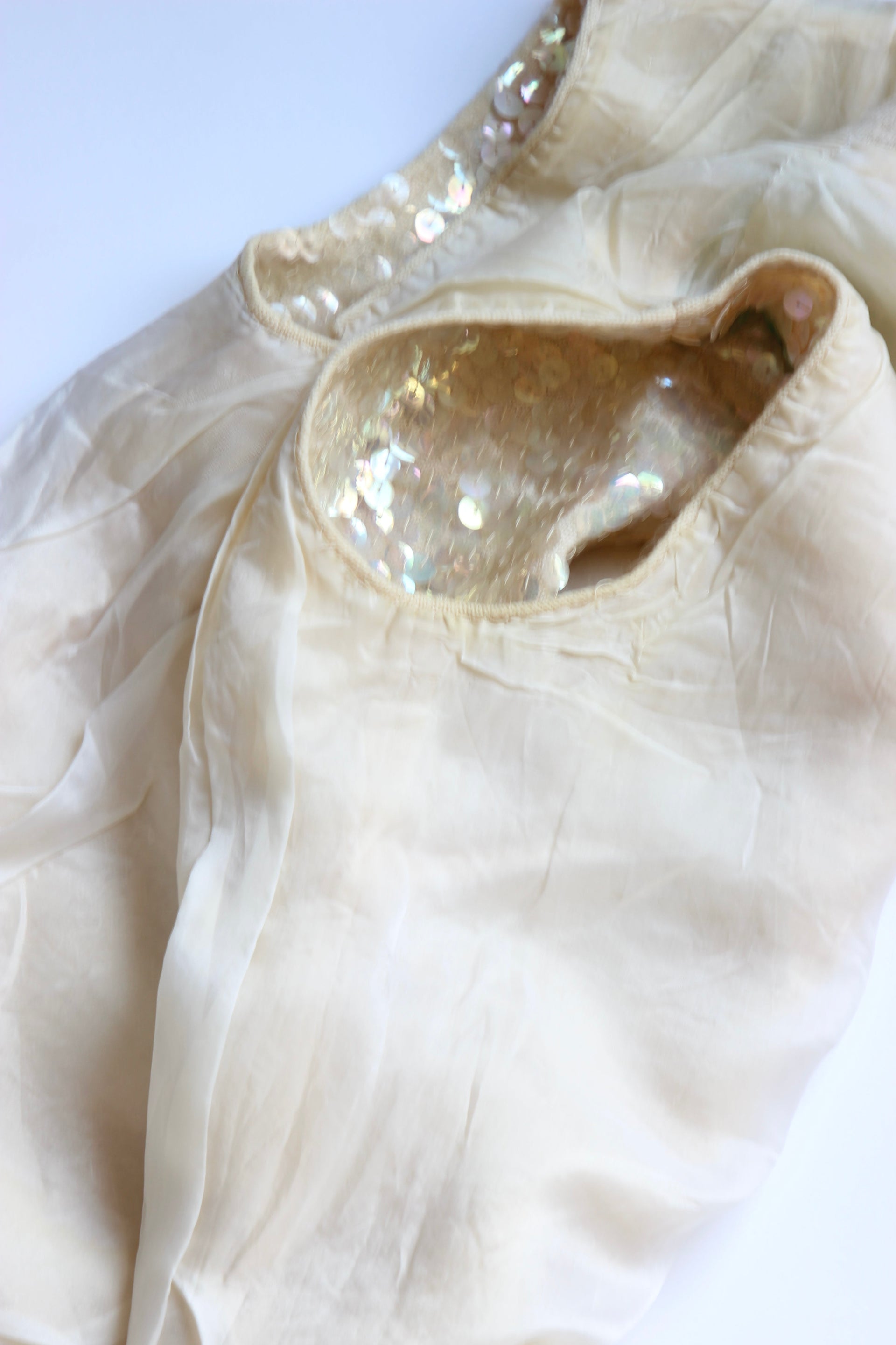 Magasin 1960s Vintage Sequin Wool Top/Blouse // Size S/M