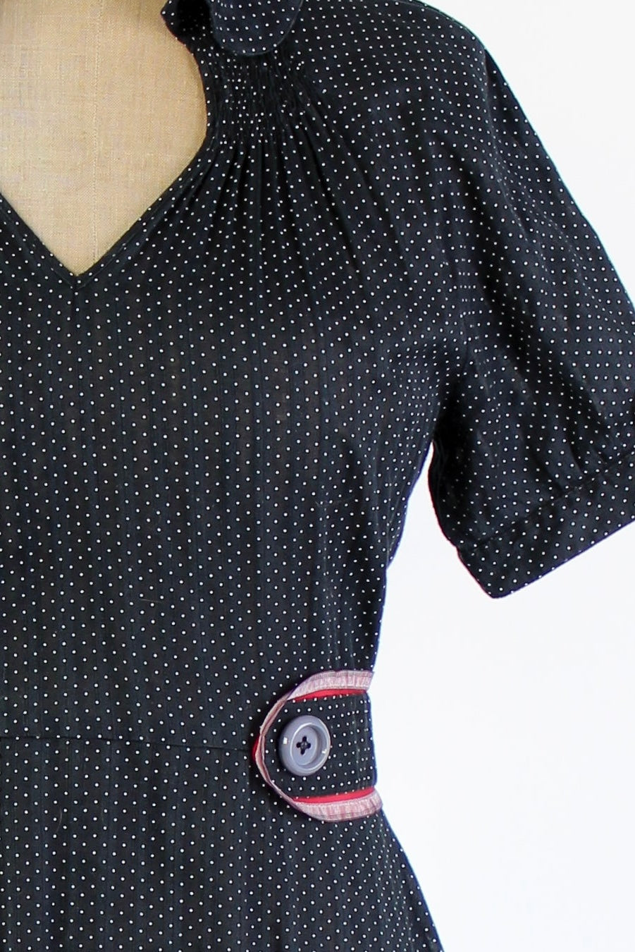 Y2K Vintage Baum und Pferdgarten Black Cotton Dress // Size L