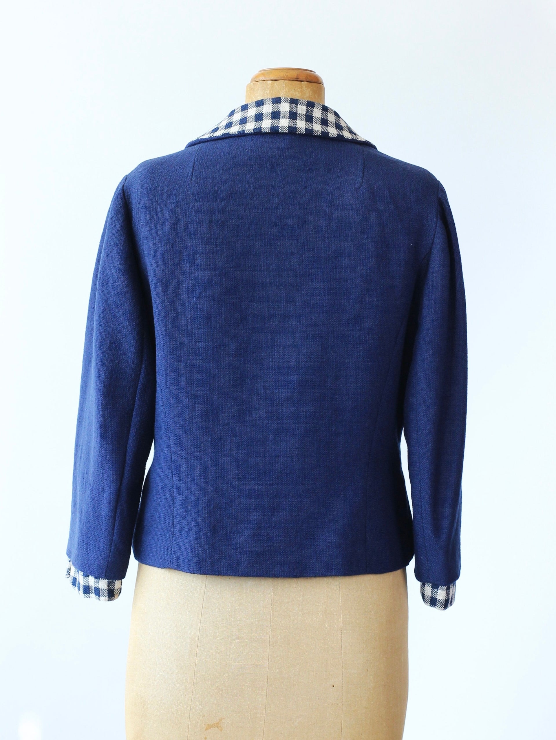 1950s Blue Short Couturier Blazer/Jacket//Size M