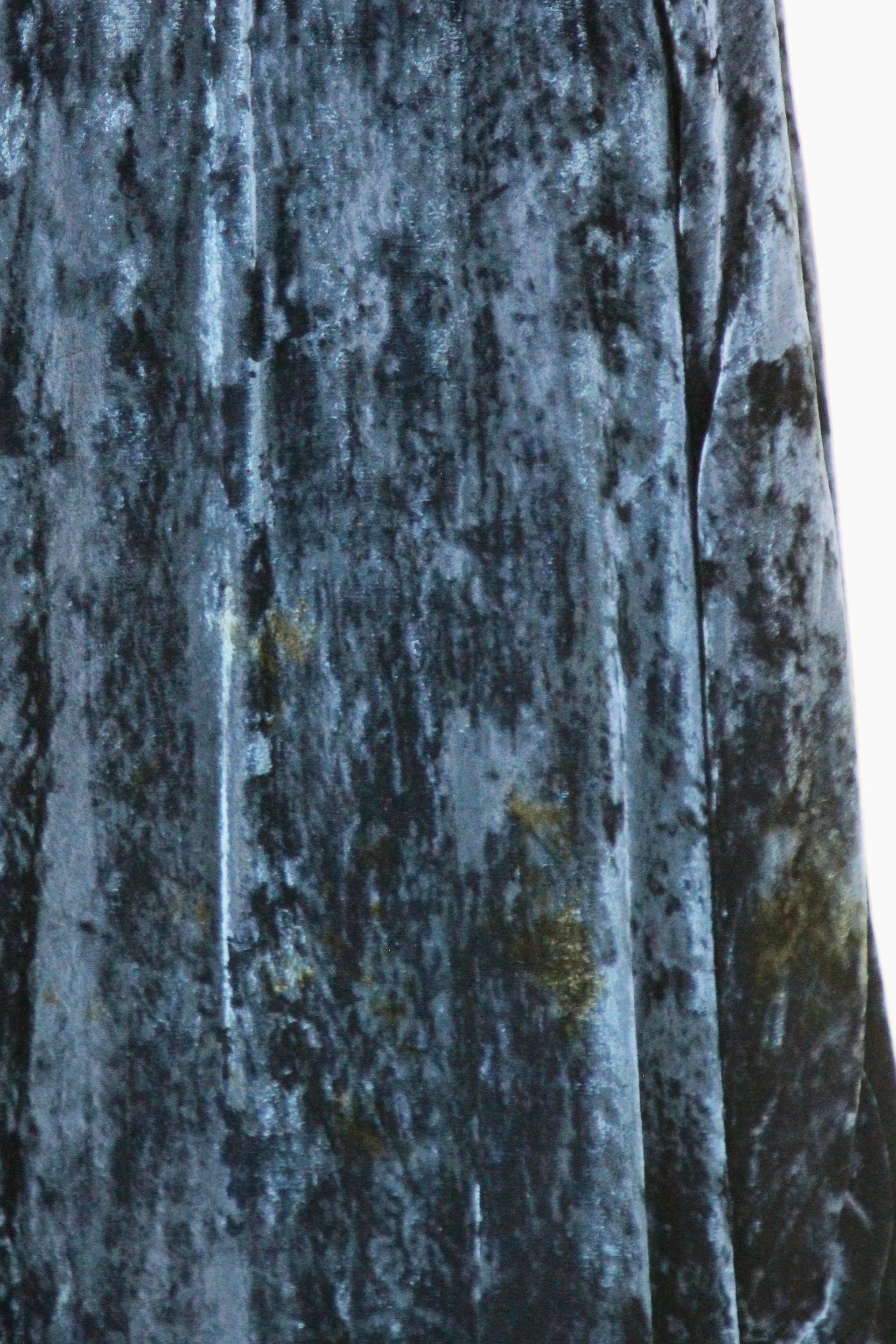 1920s 1930s Blue Silk Velvet Opera Coat//Size M