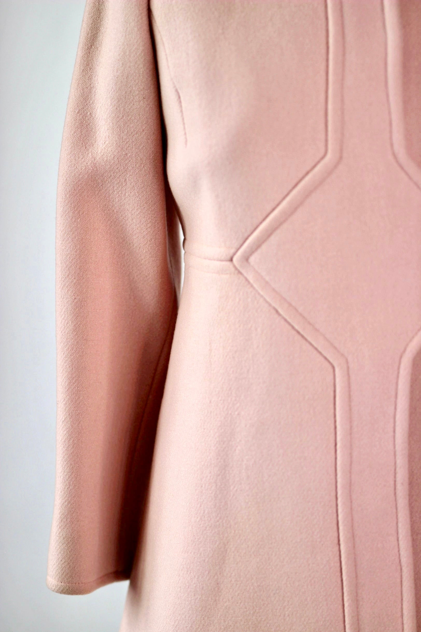 1960s Pink Wool Dress and Coat by Lanz// Size S/M