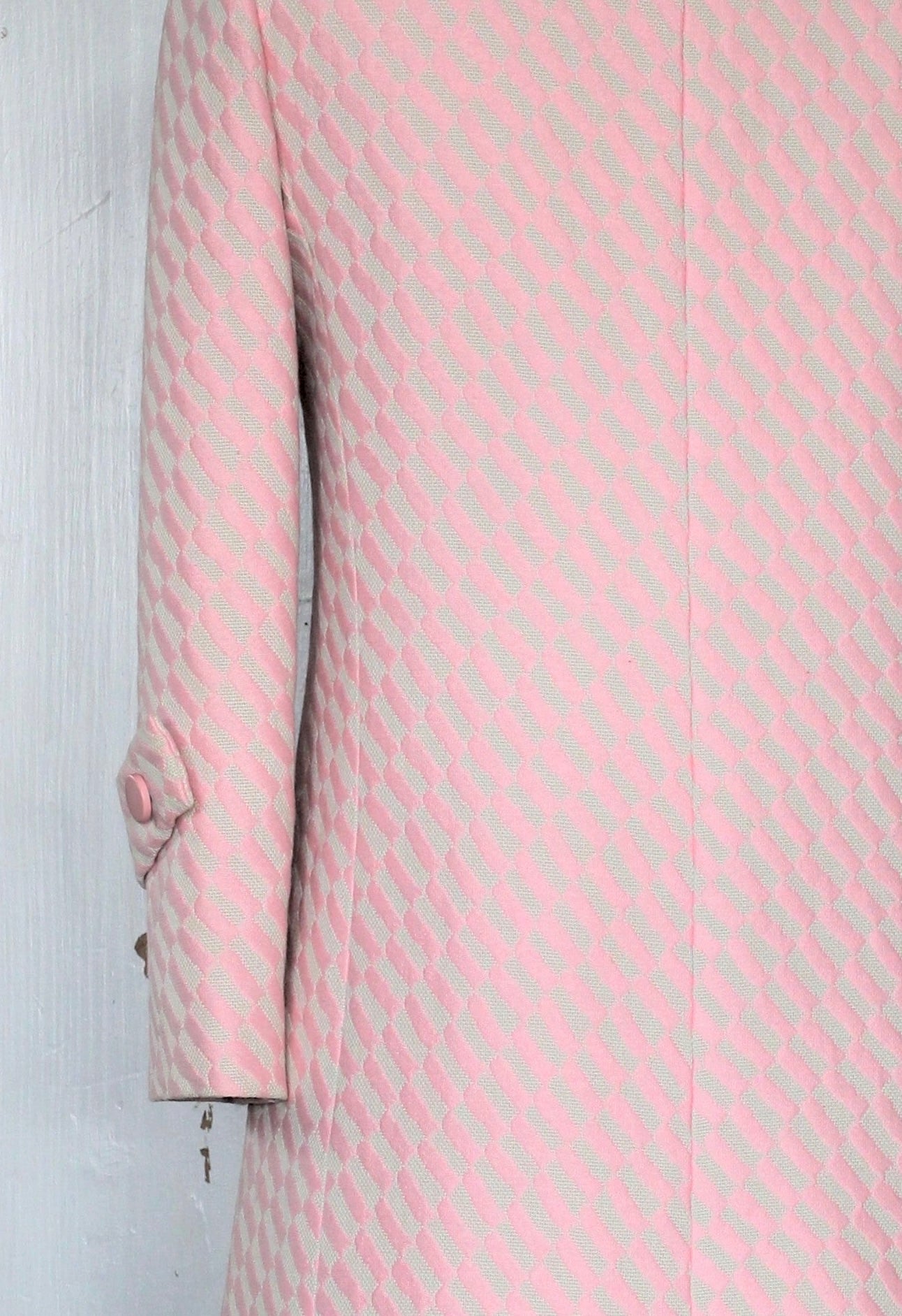 1960s Vintage Nina Ricci Pink Mod Coat