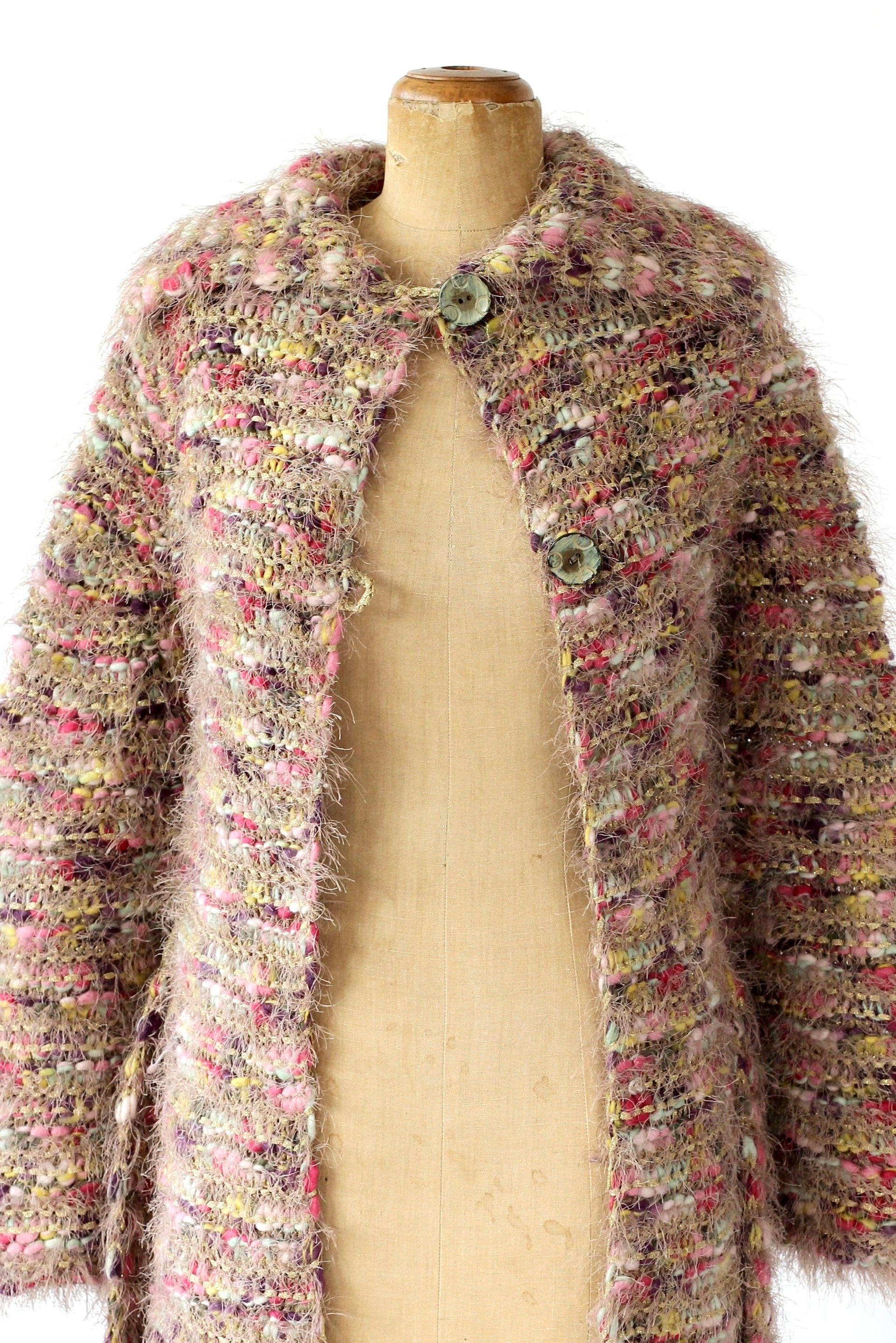 Y2K Vintage Long Wool Cardigan // Size S