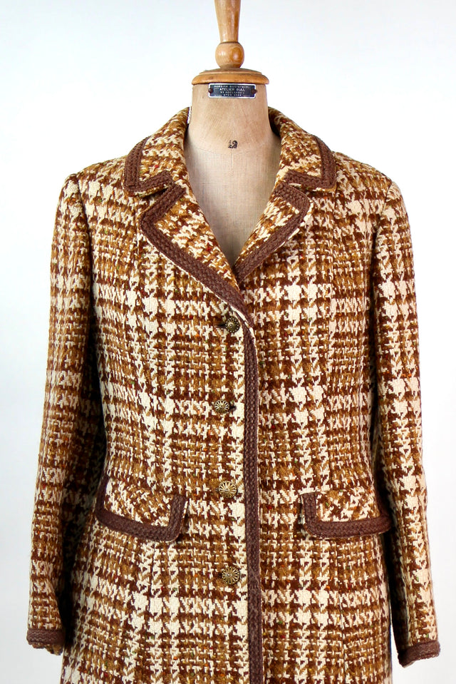 1960s Designer Wool Mod Coat // Size M
