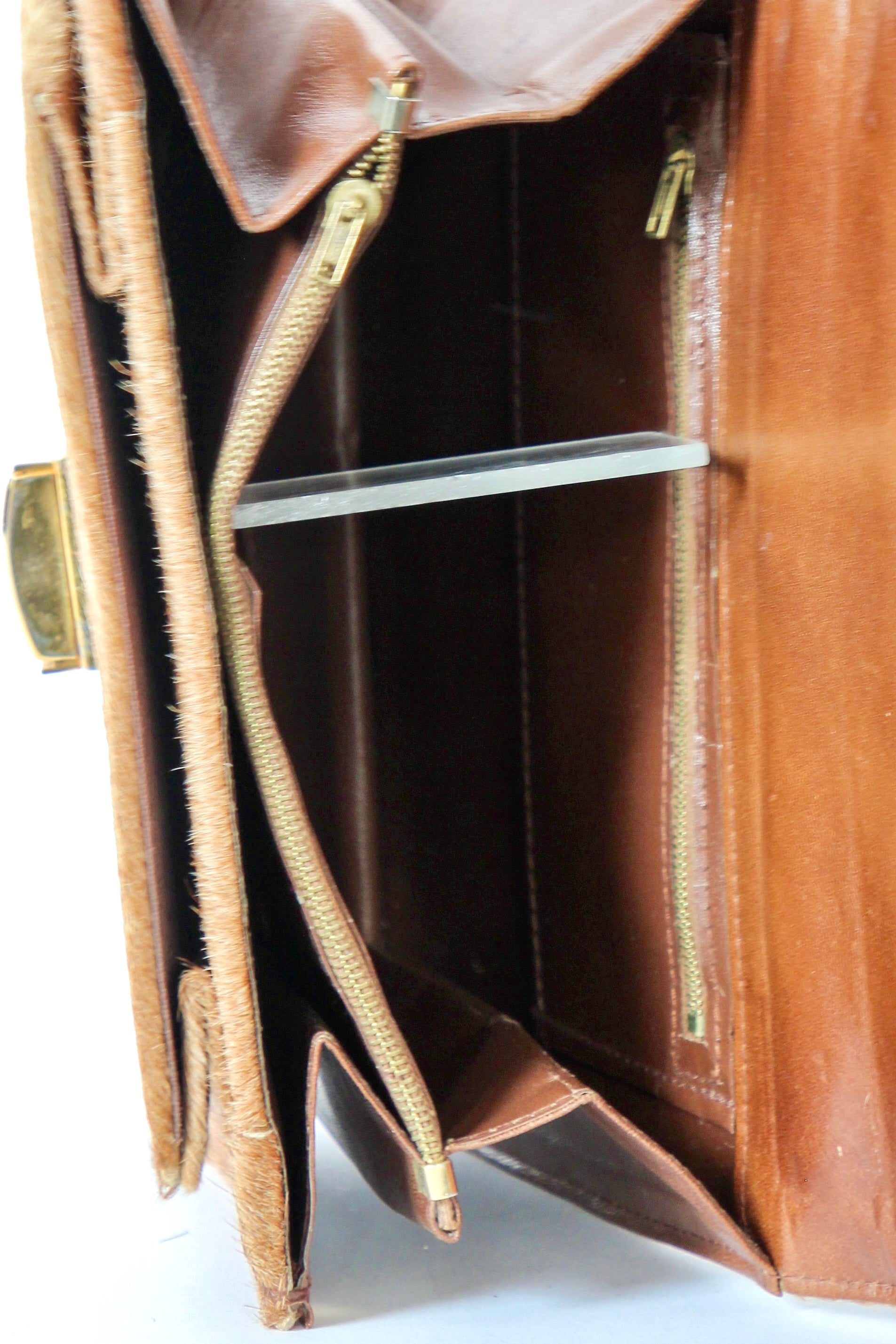 1950s Vintage Fur Top Handle Bag