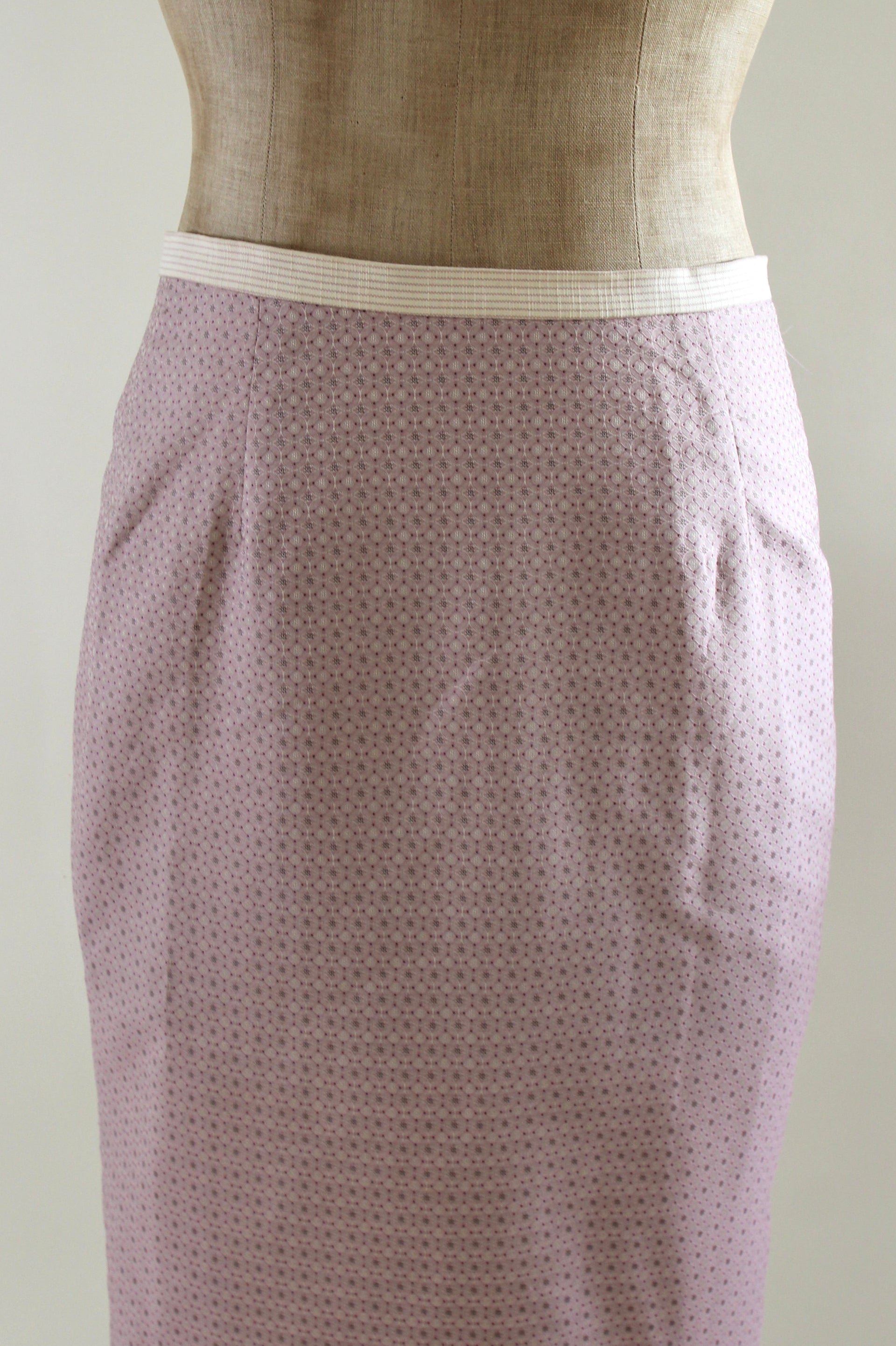 Late 1990s Vintage Rose Pencil Skirt // Danish Design // Size S/M