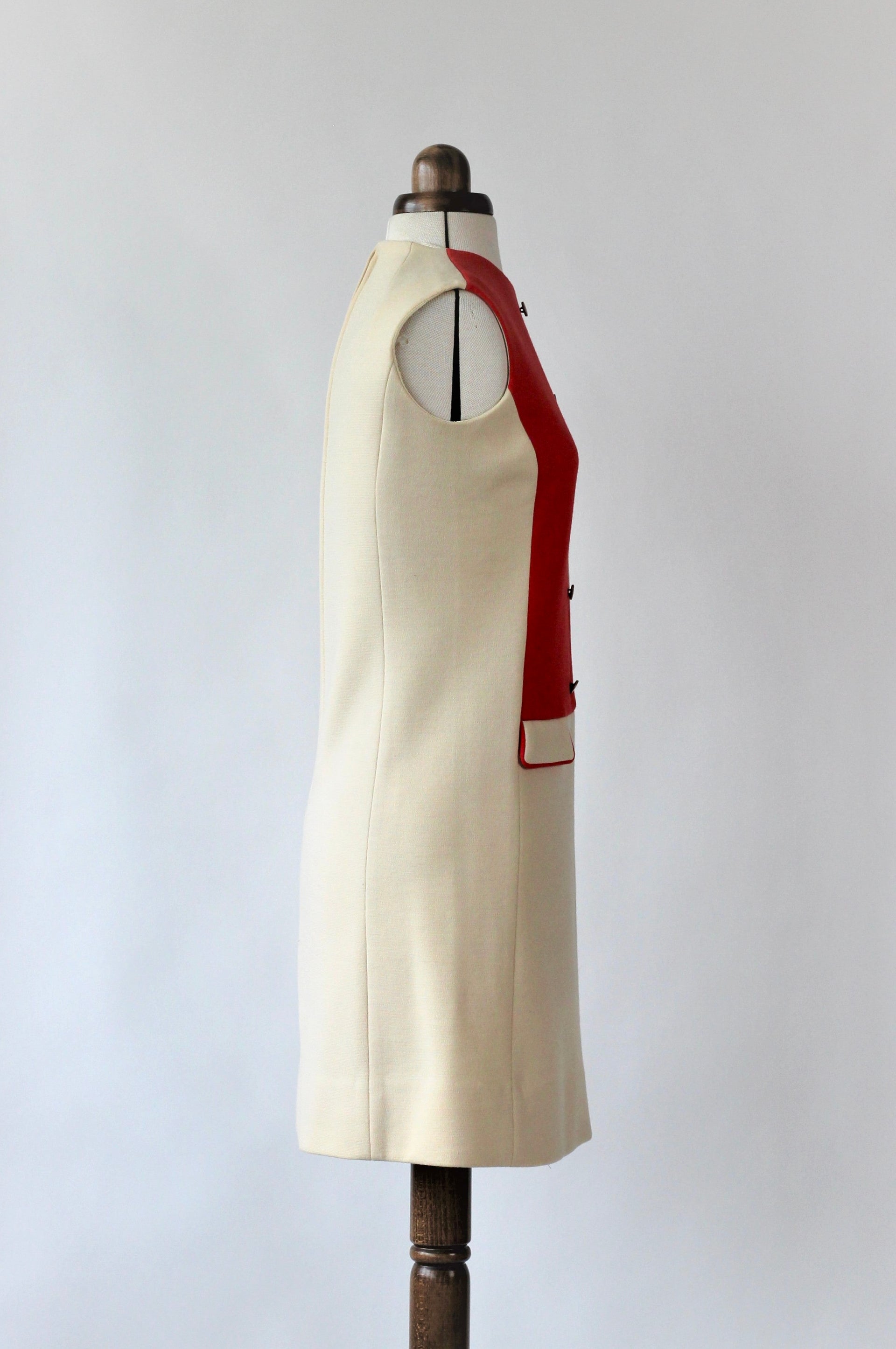 1960s French Design Wool Dress Suit// Size S/M