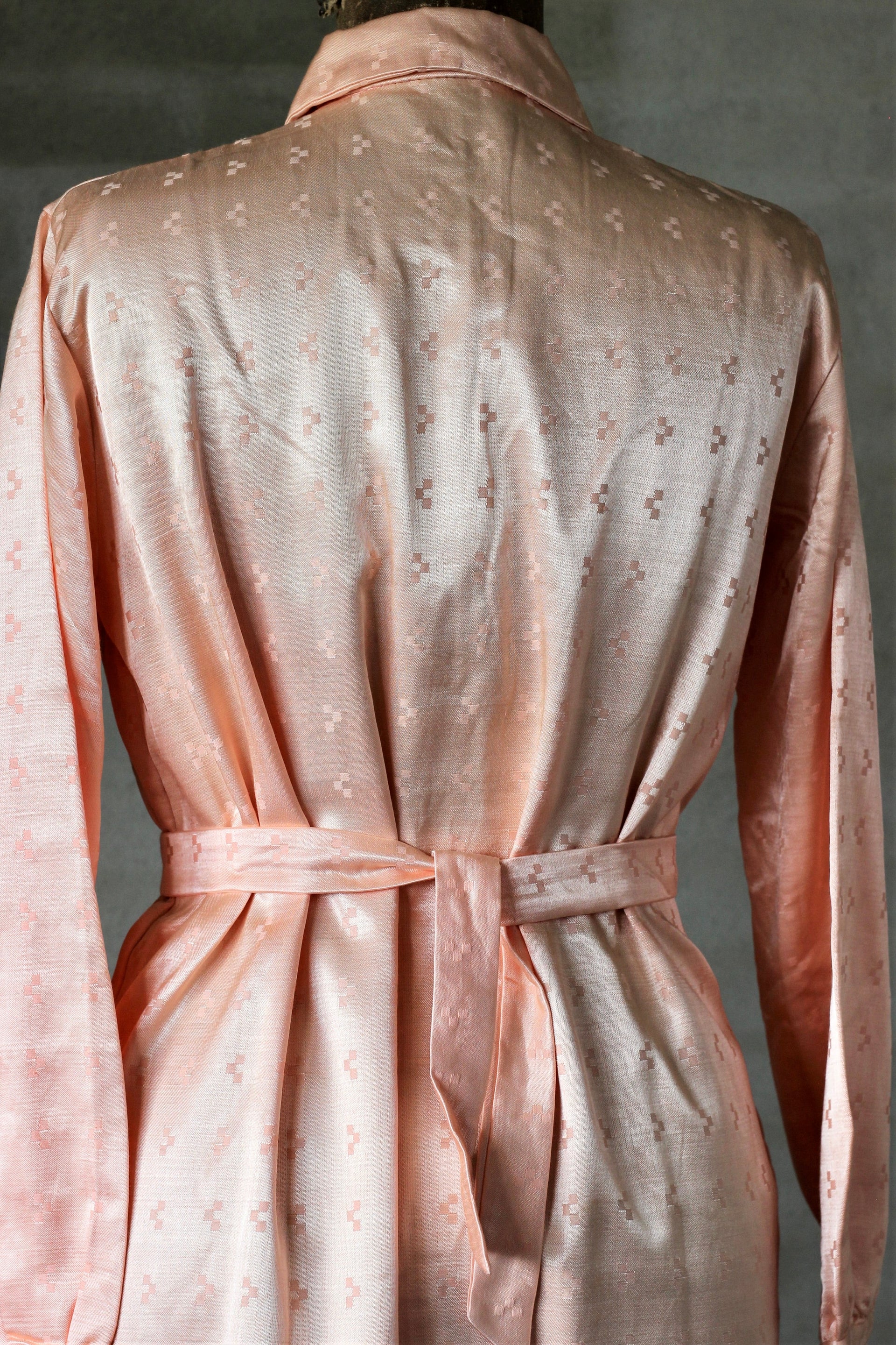 1940s Vintage Italien Pink Slip Dress / Night Gown // Size M/L