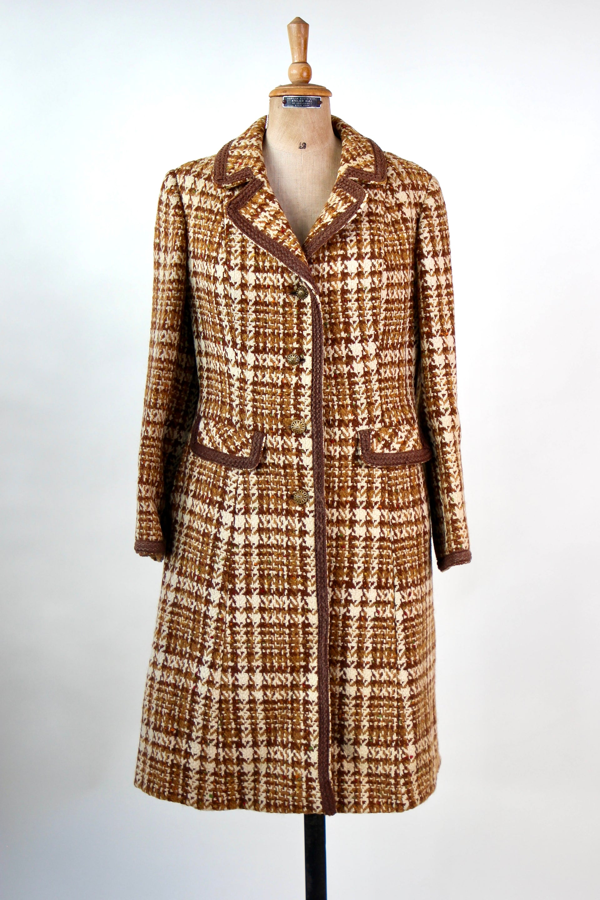 1960s Designer Wool Mod Coat // Size M
