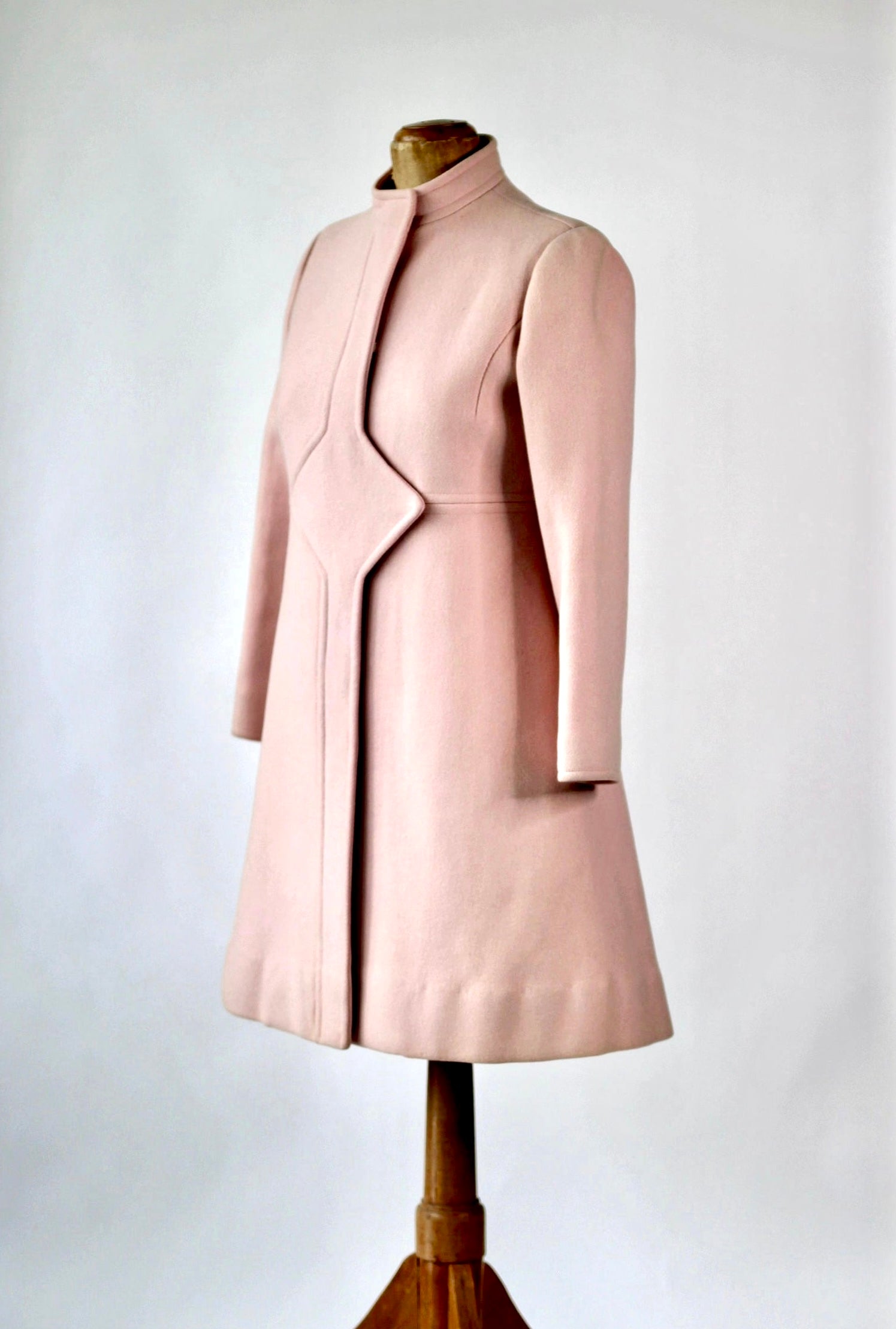 1960s Pink Wool Dress and Coat by Lanz// Size S/M