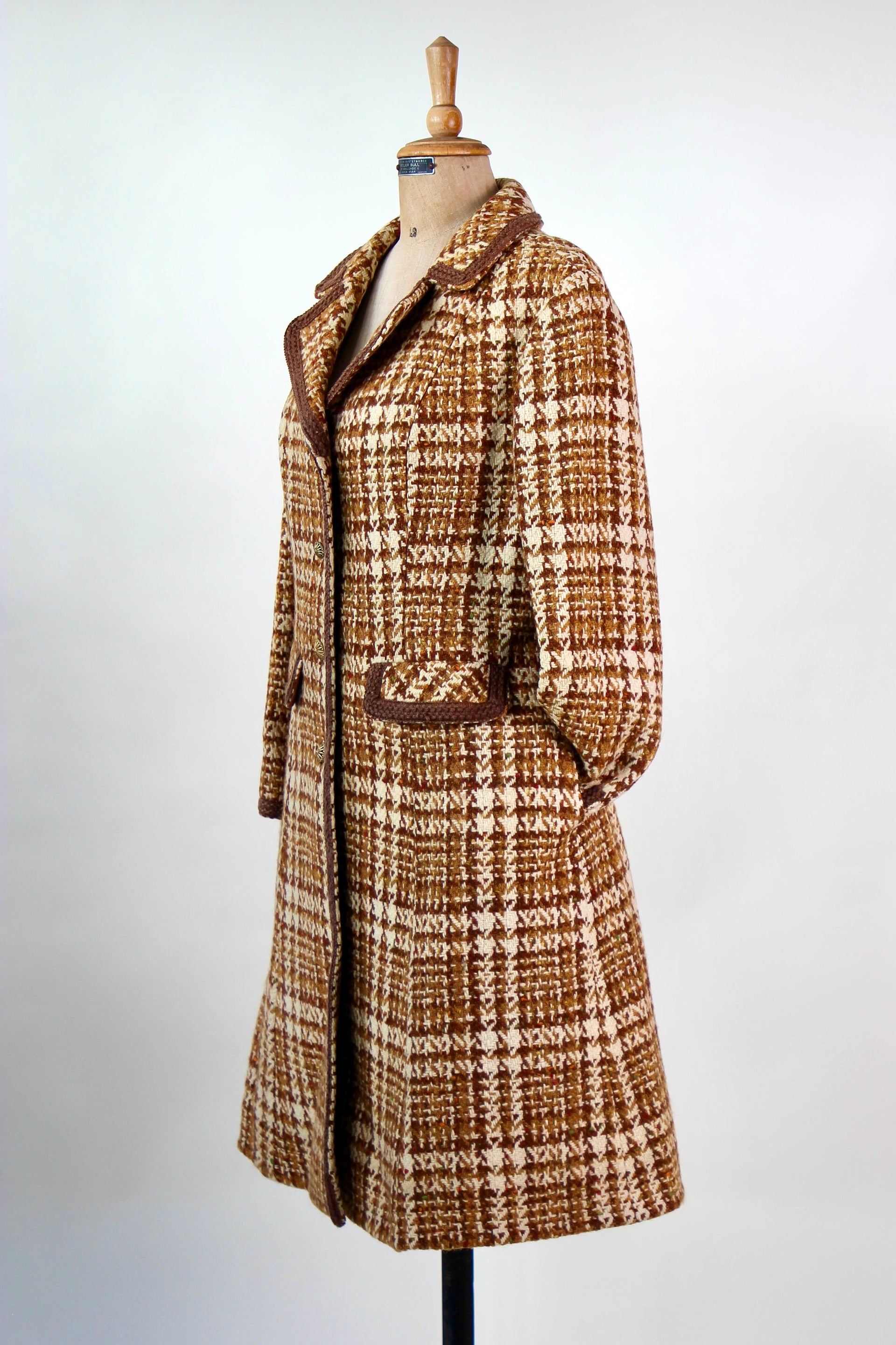 1960s Designer Wool Mod Coat // Size M
