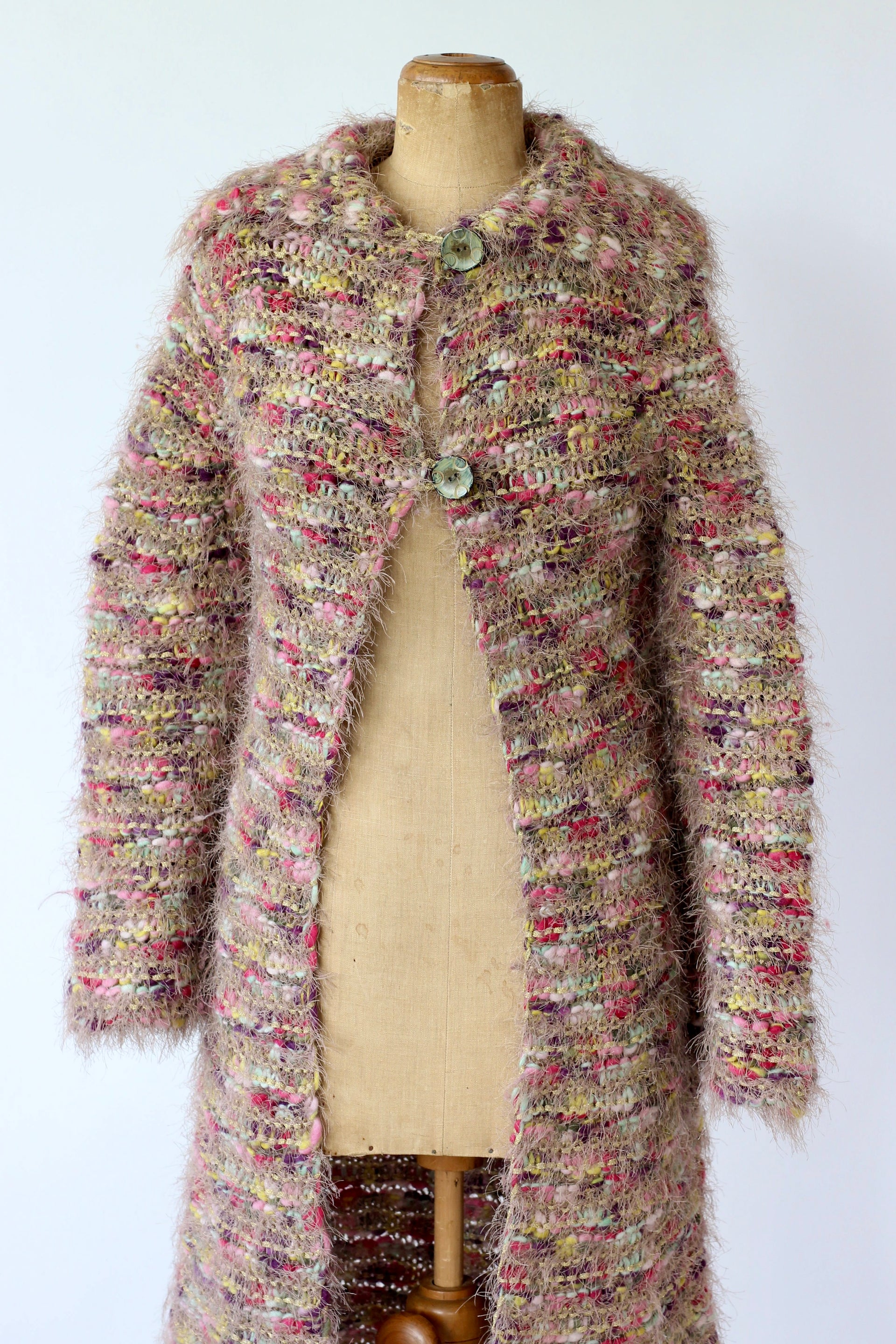 Y2K Vintage Long Wool Cardigan // Size S