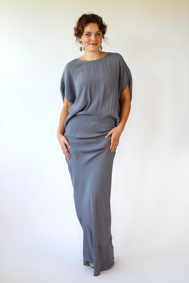 Vinntage Rützou Grey Evening Dress Size L