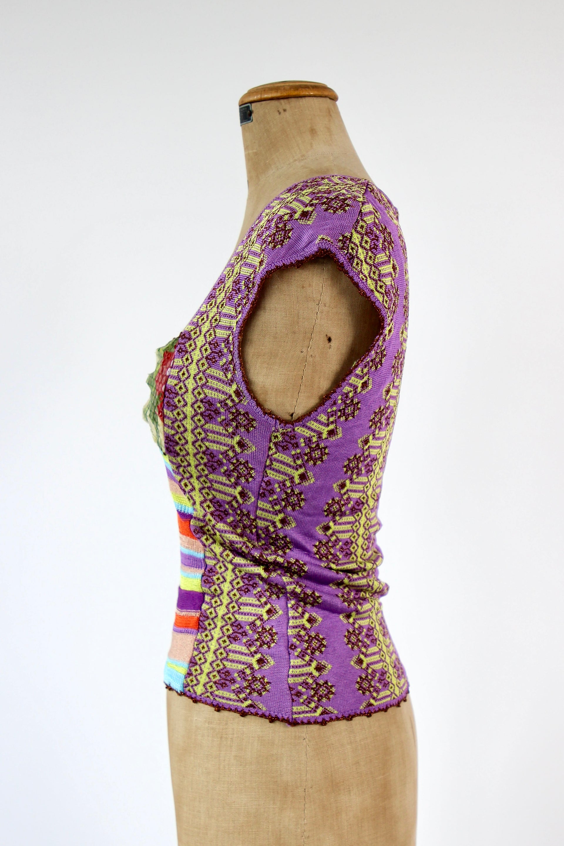 Vintage Christian Lacroix Knit Top // Size S