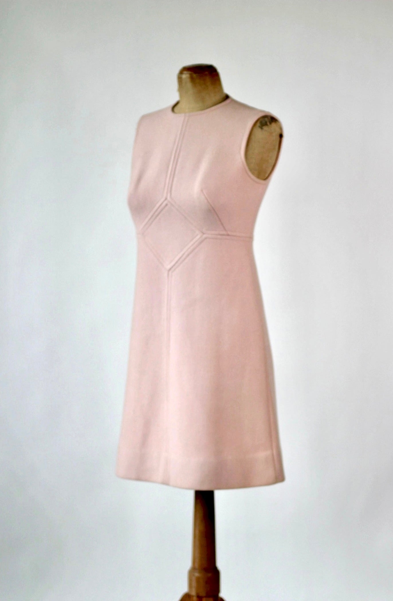 1960s Pink Wool Dress and Coat by Lanz// Size S/M