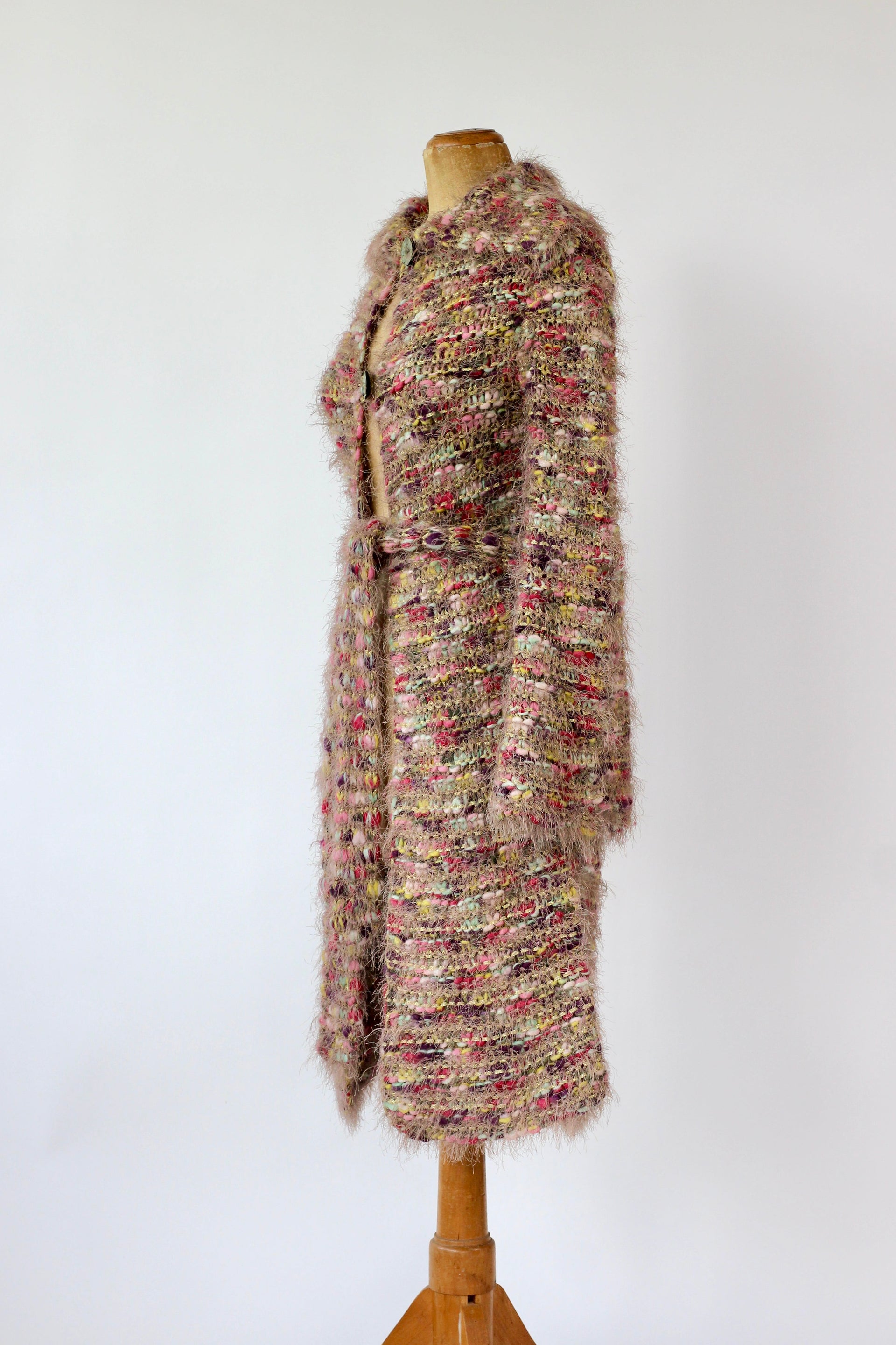 Y2K Vintage Long Wool Cardigan // Size S