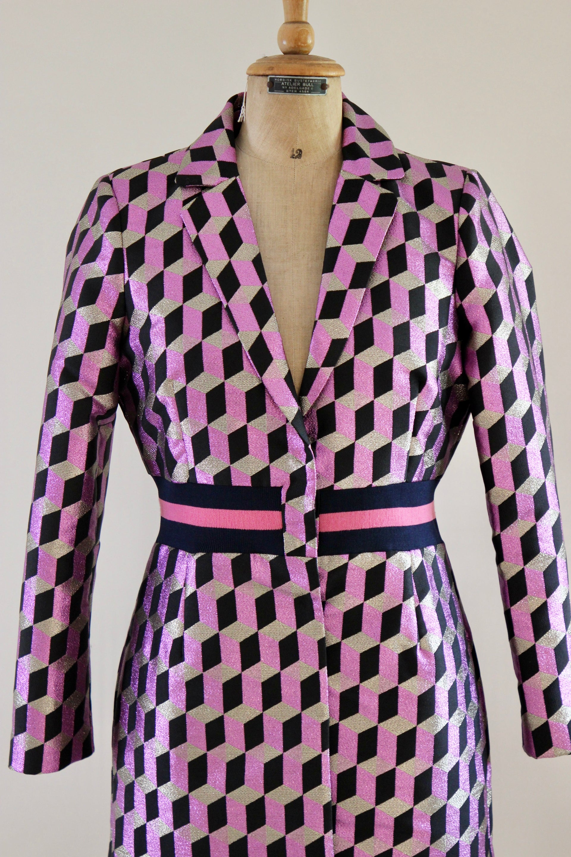 Emily in Paris Metallic Coat // Danish Design // Size S/M