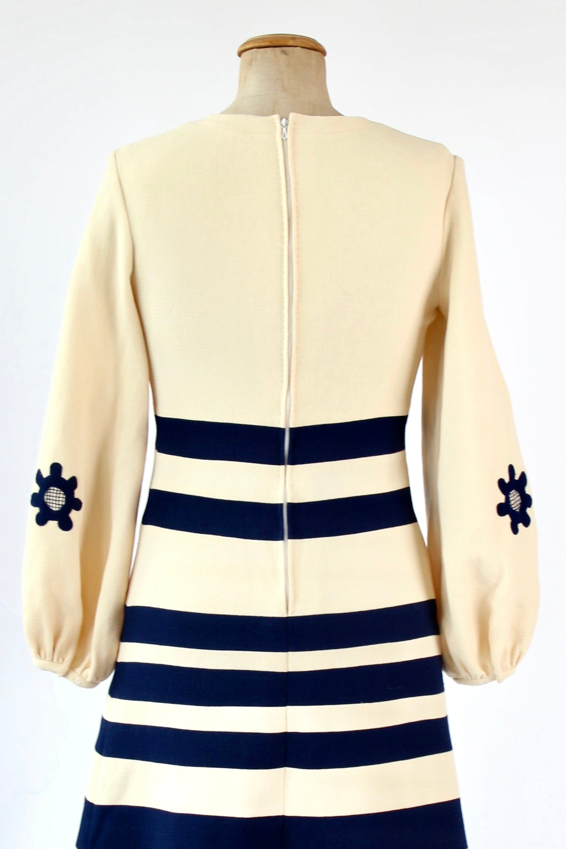 1960s Vintage Design Wool Mod Dress