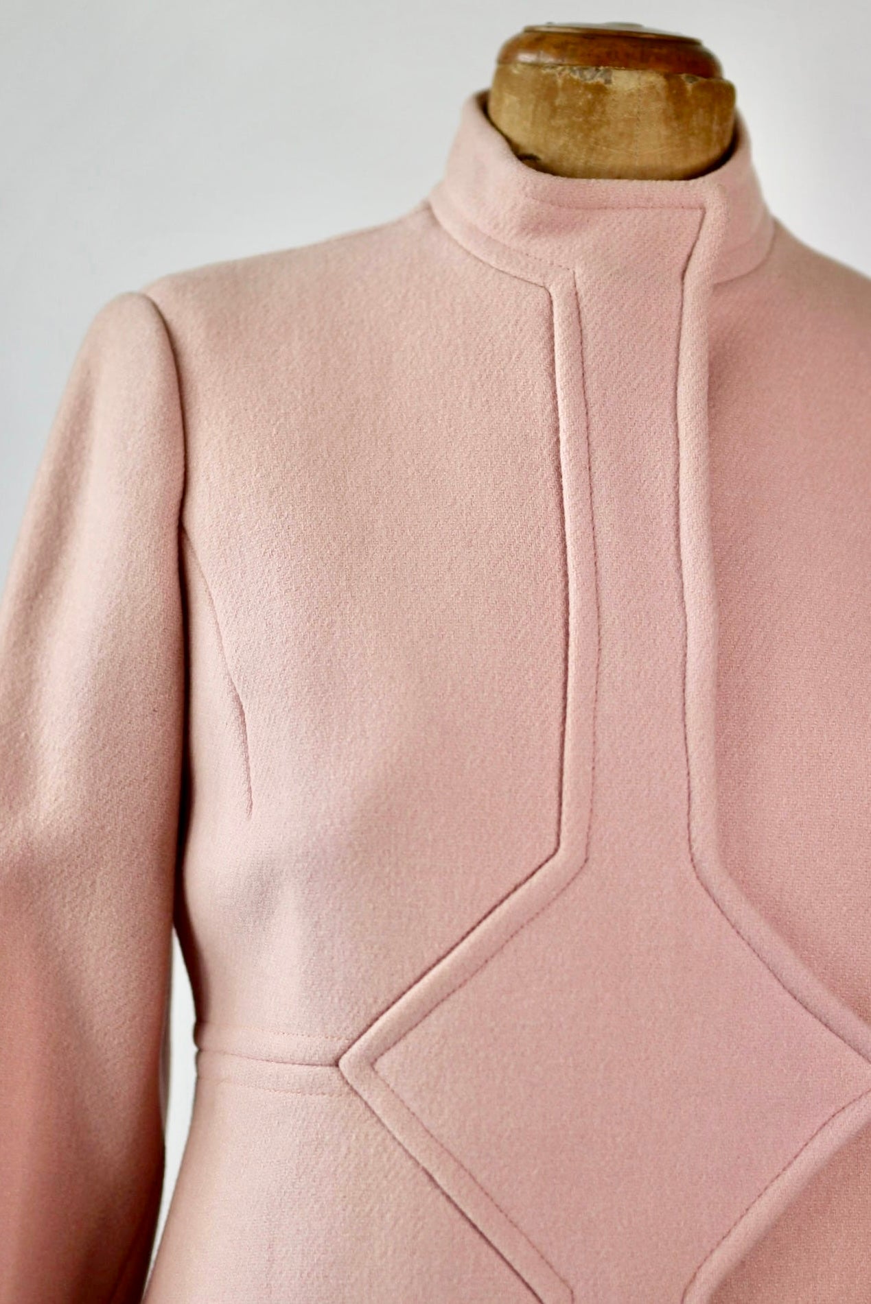 1960s Pink Wool Dress and Coat by Lanz// Size S/M