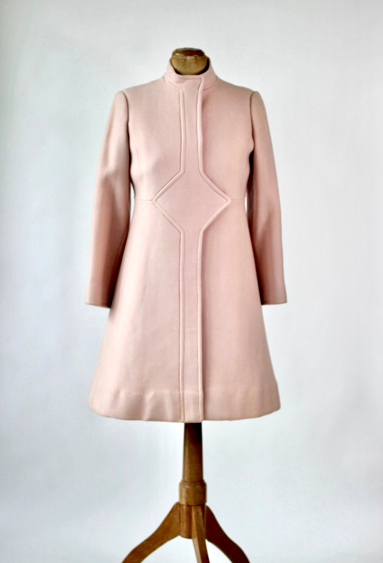 1960s Pink Wool Dress and Coat by Lanz// Size S/M
