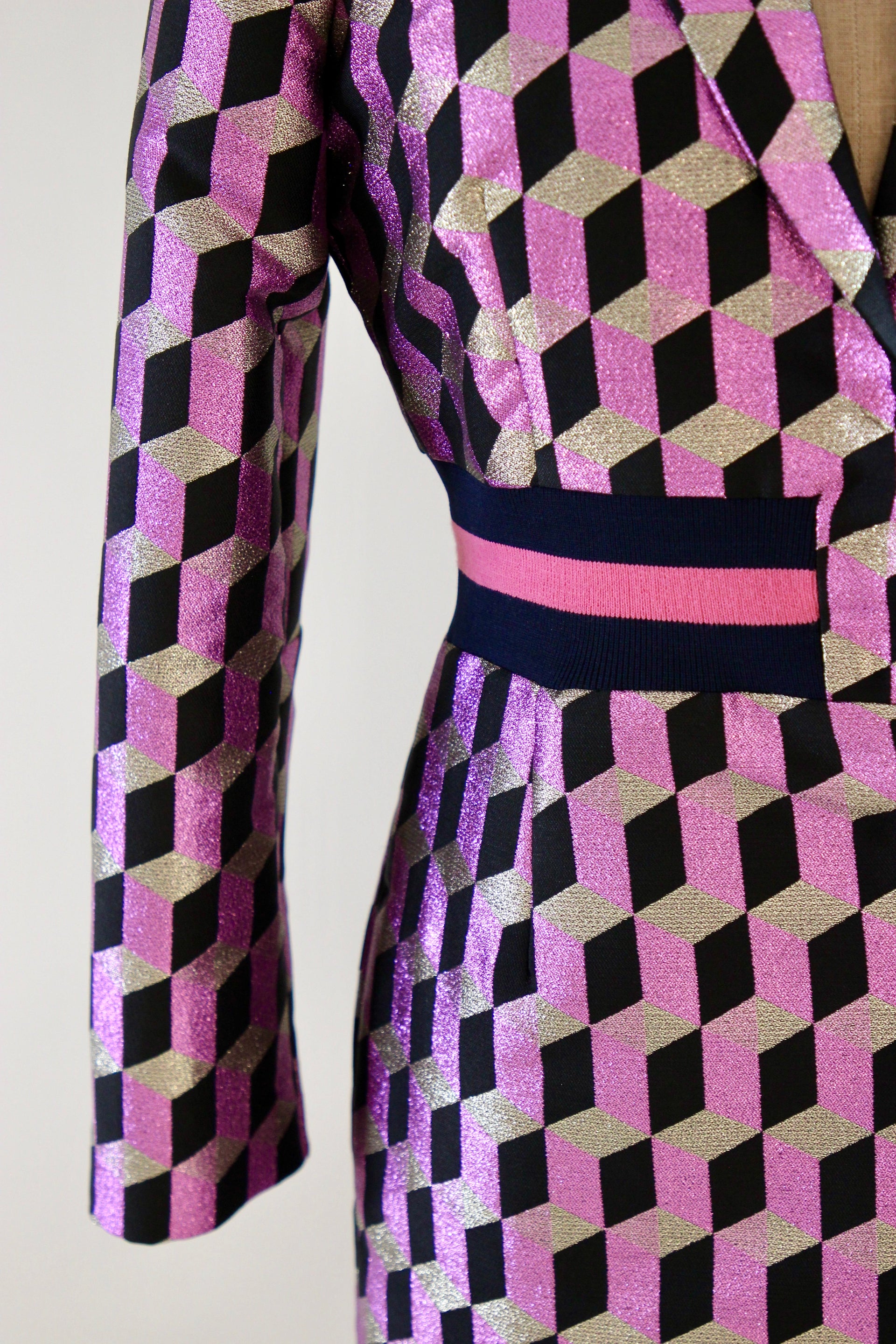 Emily in Paris Metallic Coat // Danish Design // Size S/M
