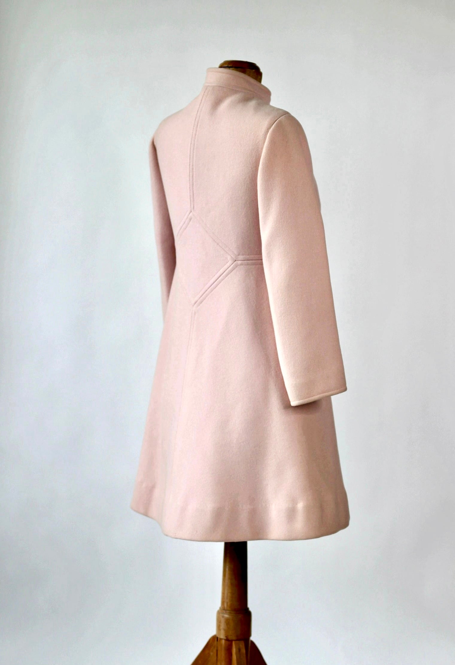 1960s Pink Wool Dress and Coat by Lanz// Size S/M